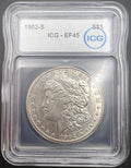 1902-S EF45 Morgan Silver Dollar ICG