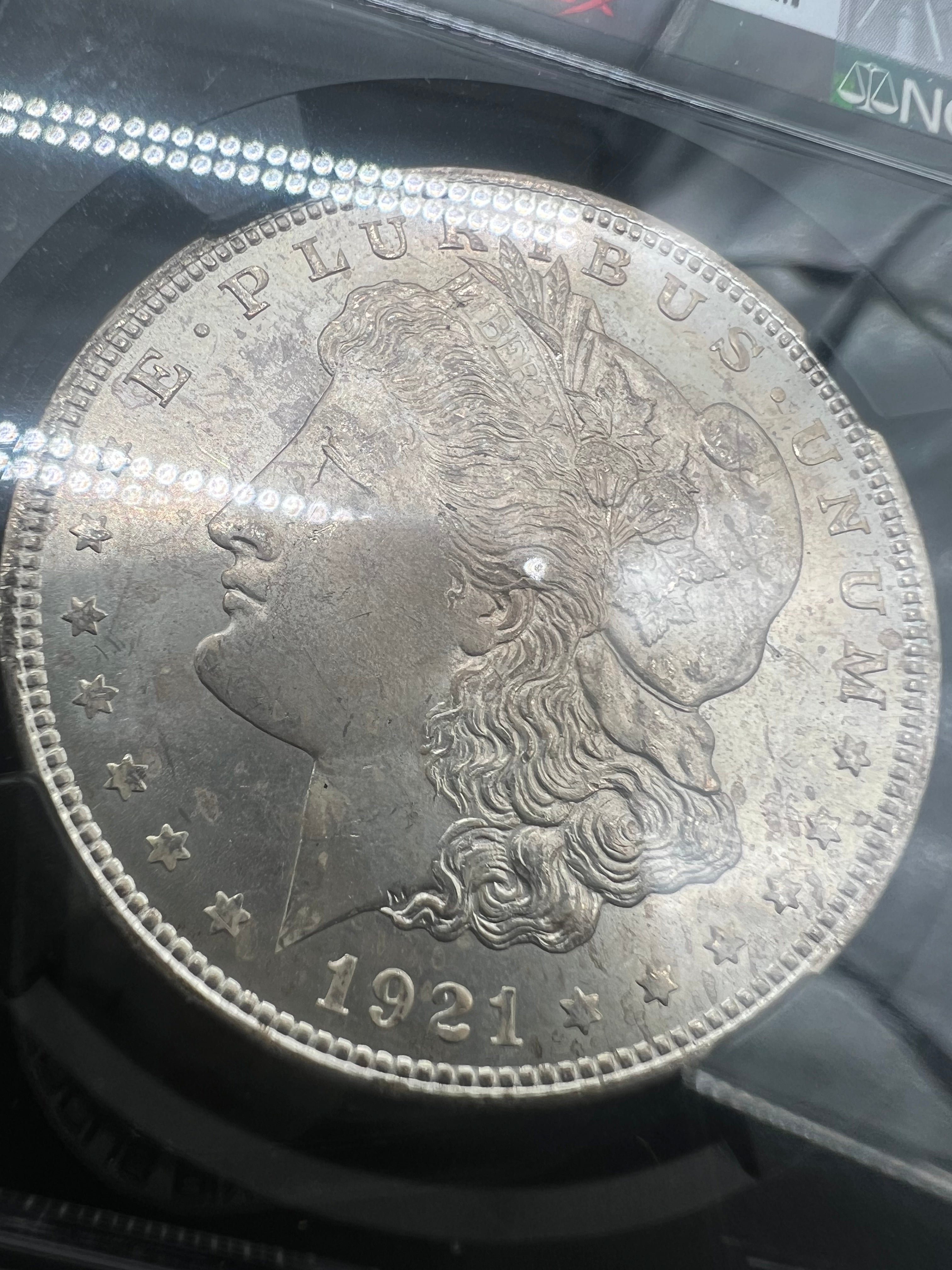 1921 MS66 Morgan NGC Black Core