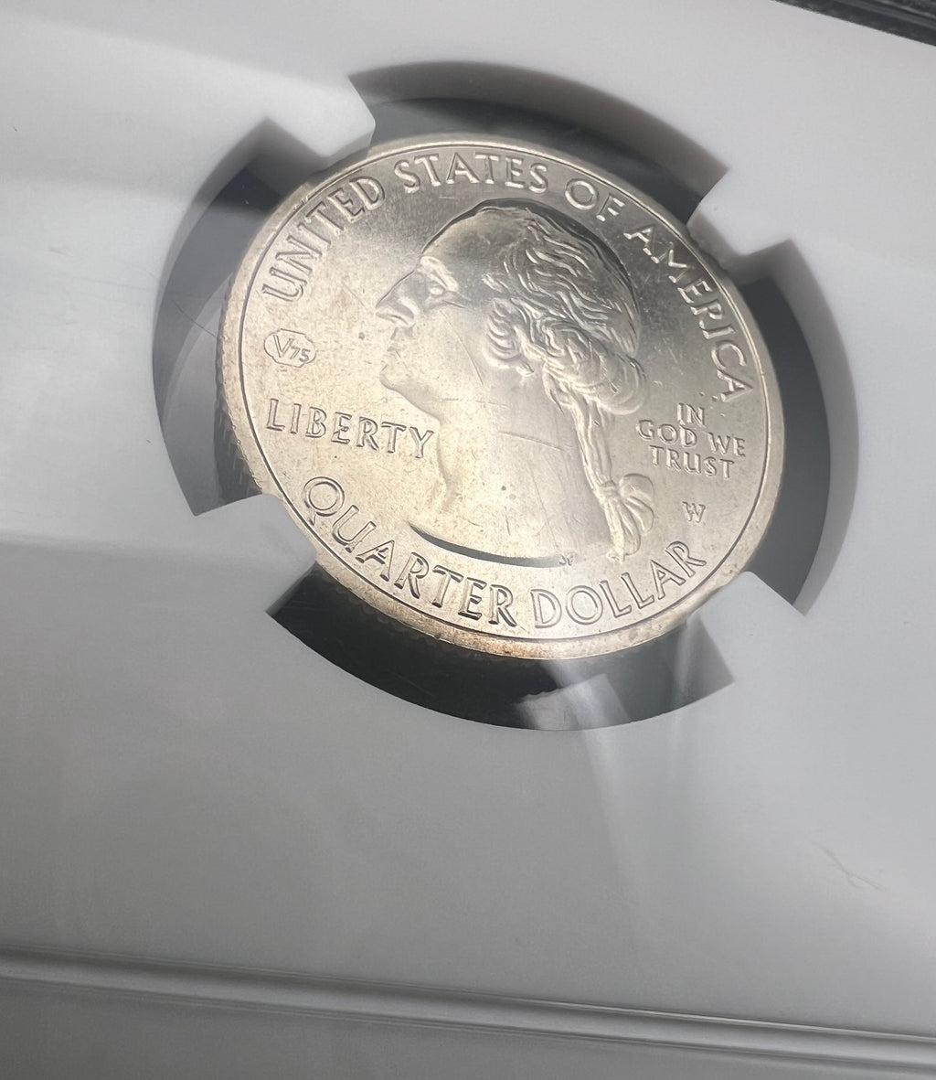 2020-W V75 MS63 Rockefeller National Park West Point Quarter NGC