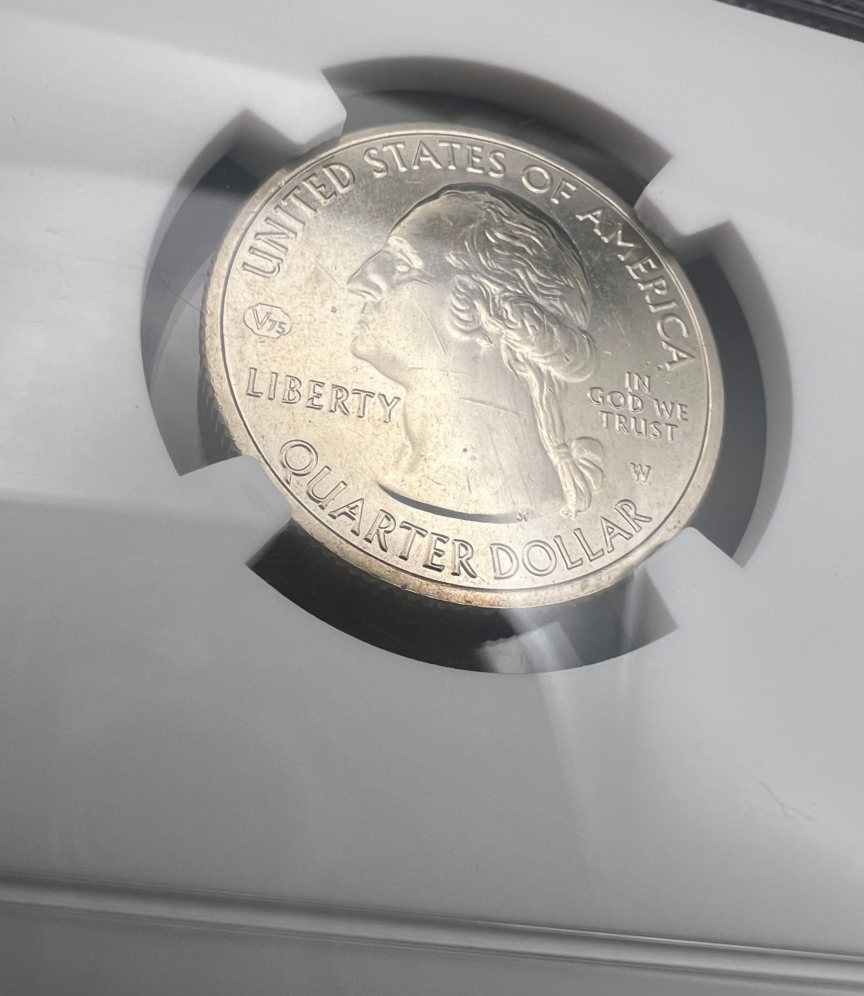 2020-W V75 MS63 Rockefeller National Park West Point Quarter NGC
