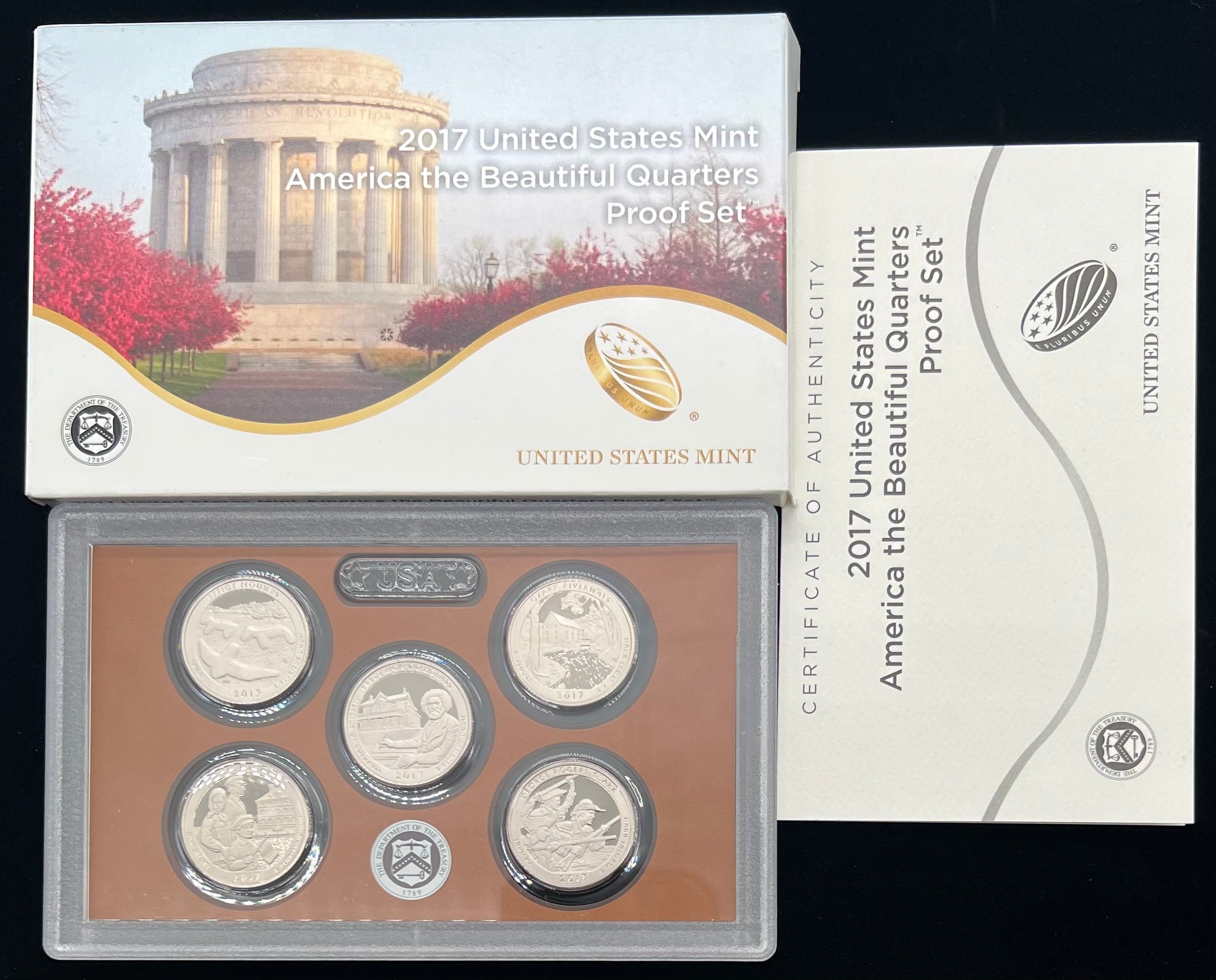 2017 US Mint America The Beautiful Quarters Proof Set