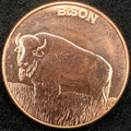 Bison 1oz Copper Round