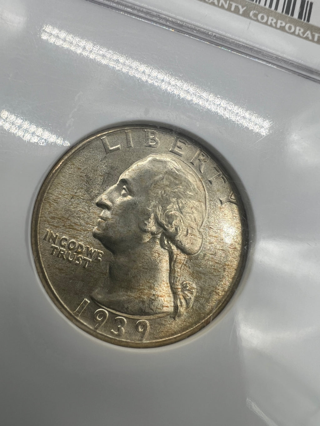 1939 MS66 Washington Quarter NGC