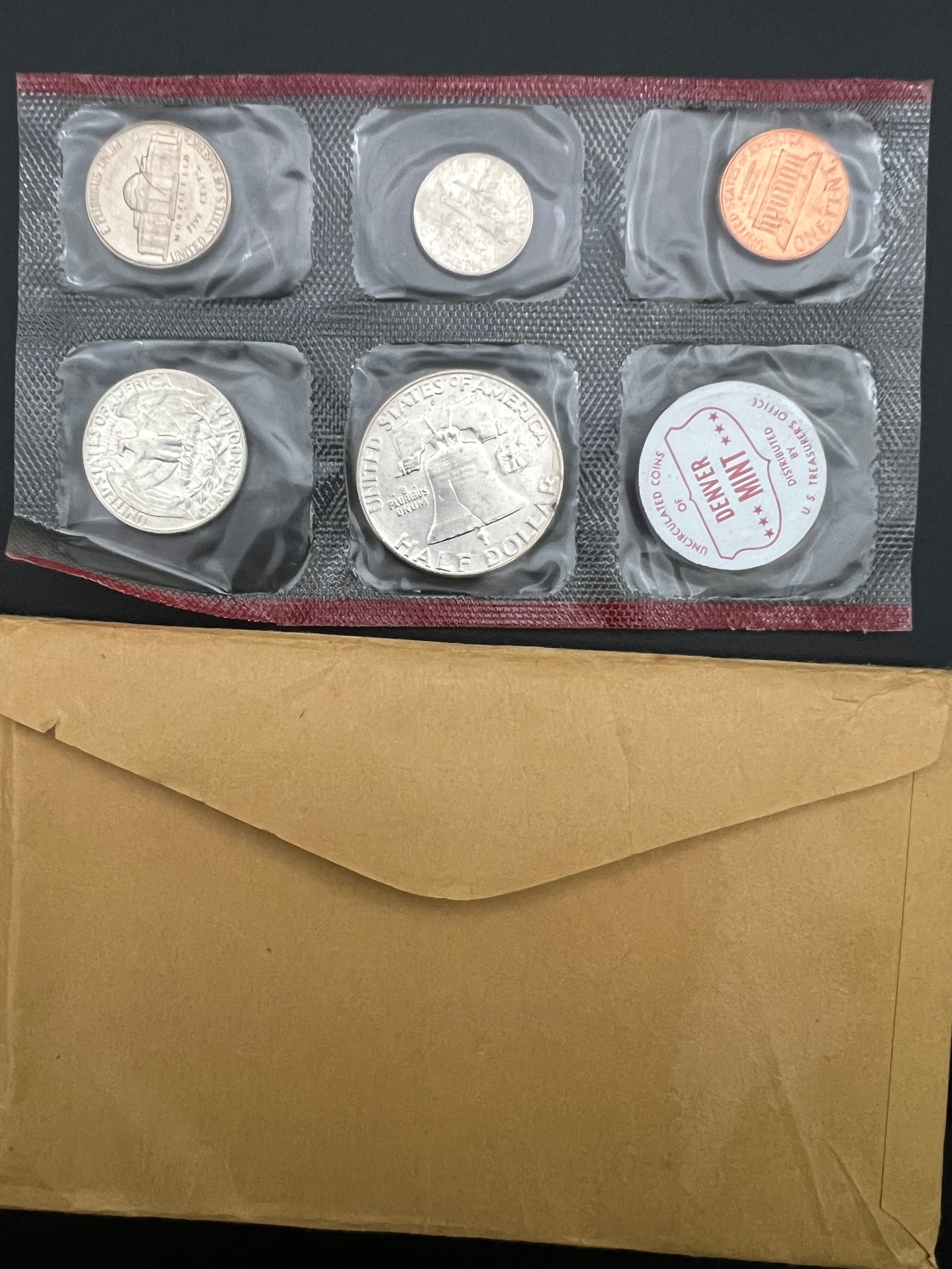 1960 Uncirculated Mint Set Philadelphia & Denver 90% Silver