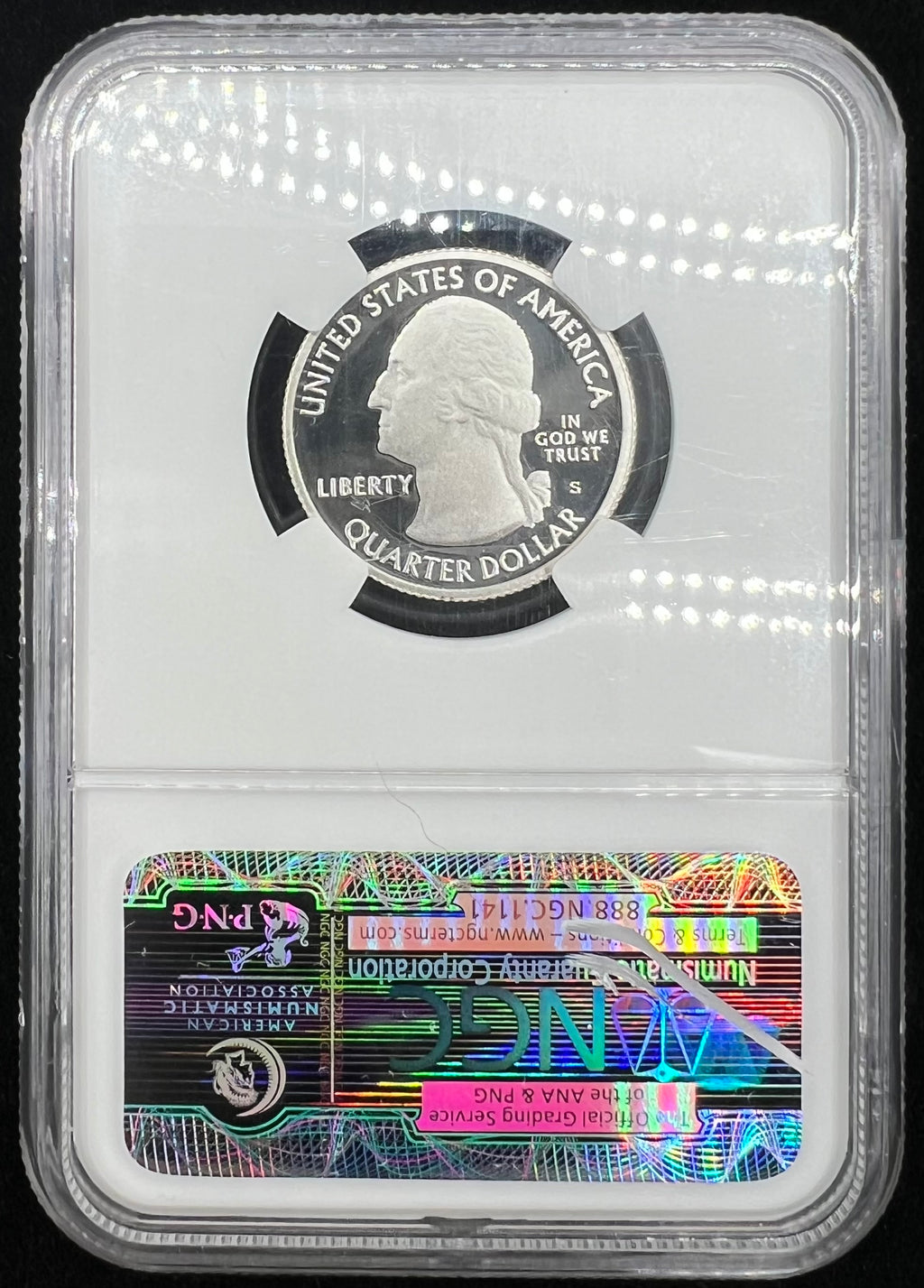 2011-S PF70 Silver Chickasaw Quarter NGC