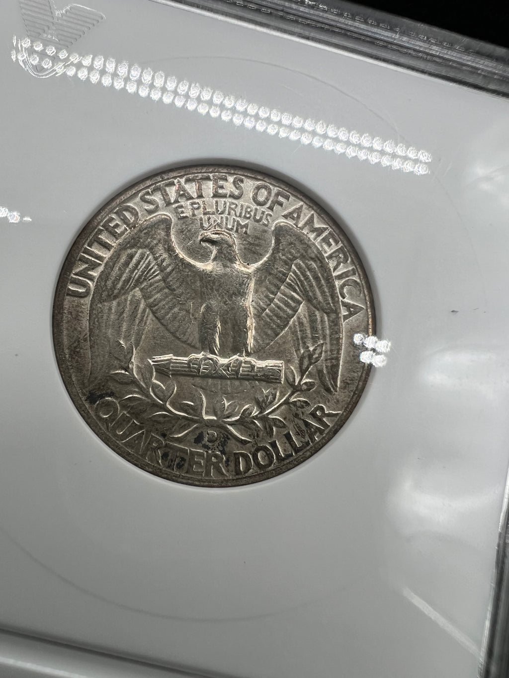 1934-D AU53 Details Washington Quarter ANACS Soapbox