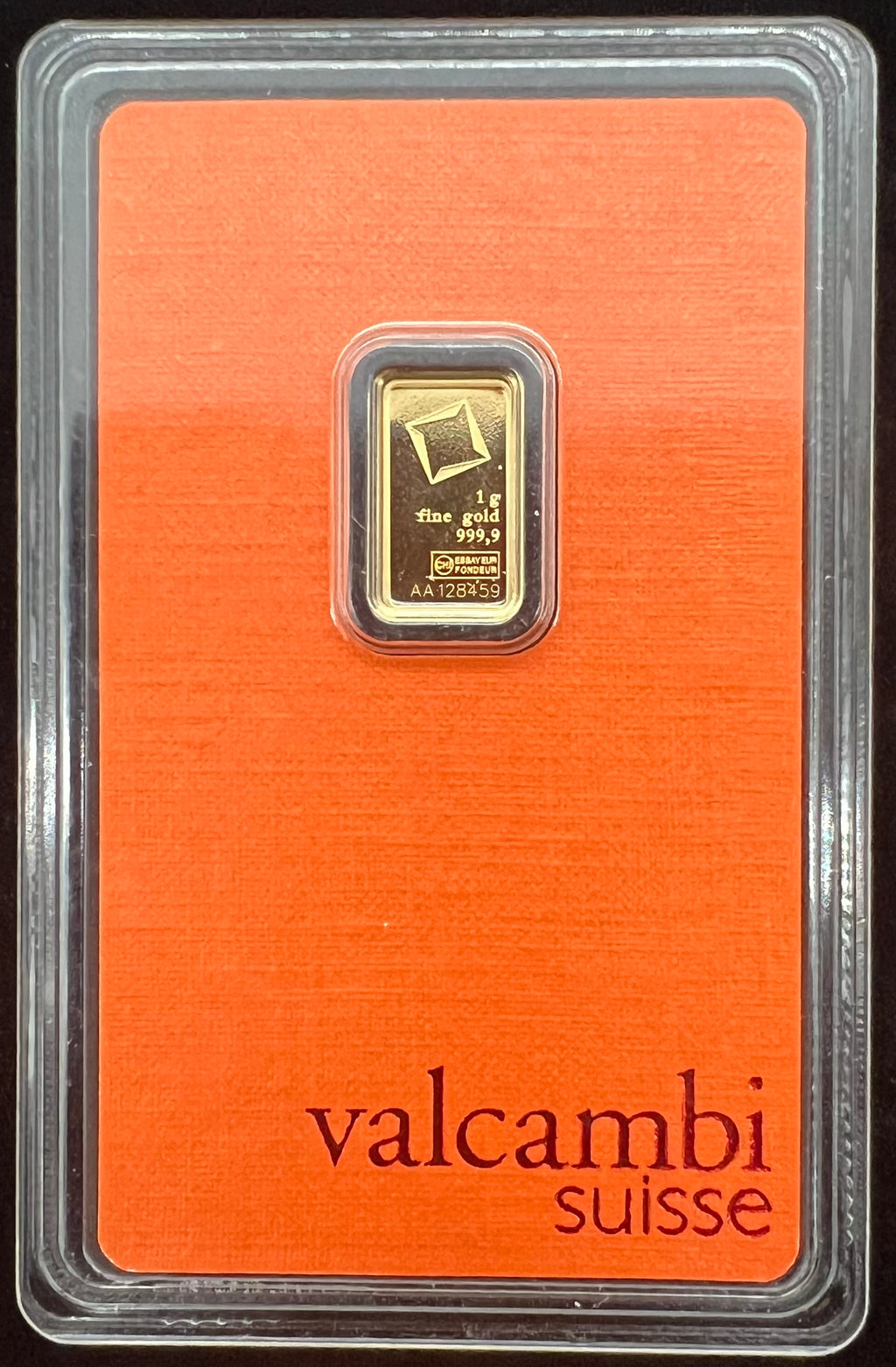 1g Gold Valcambi In Assay
