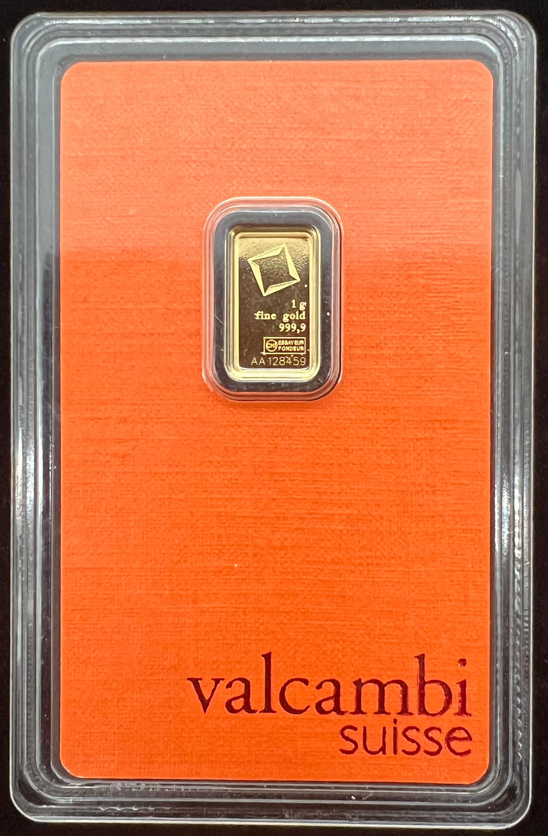 1g Gold Valcambi In Assay