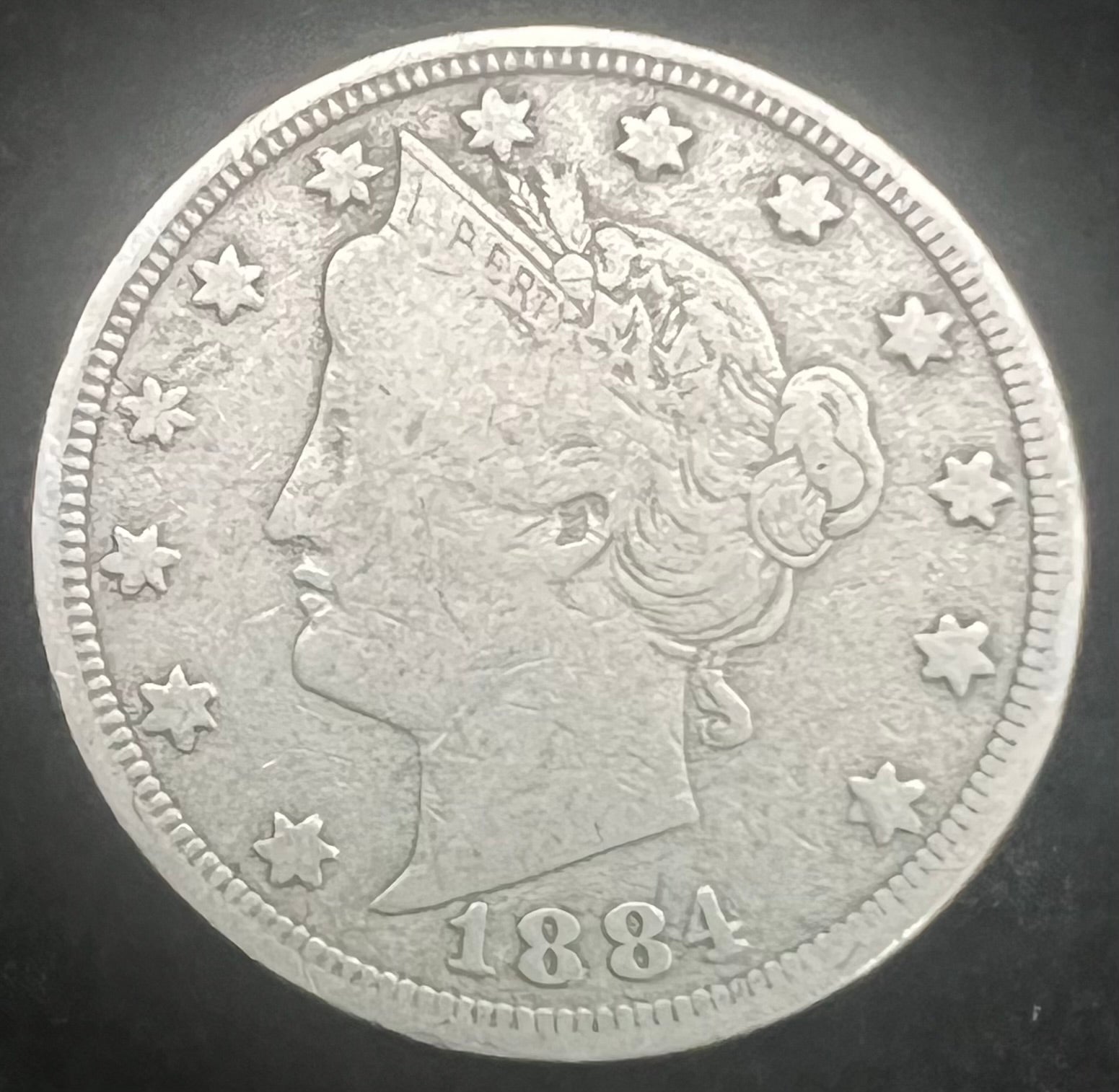 1884 V Nickel