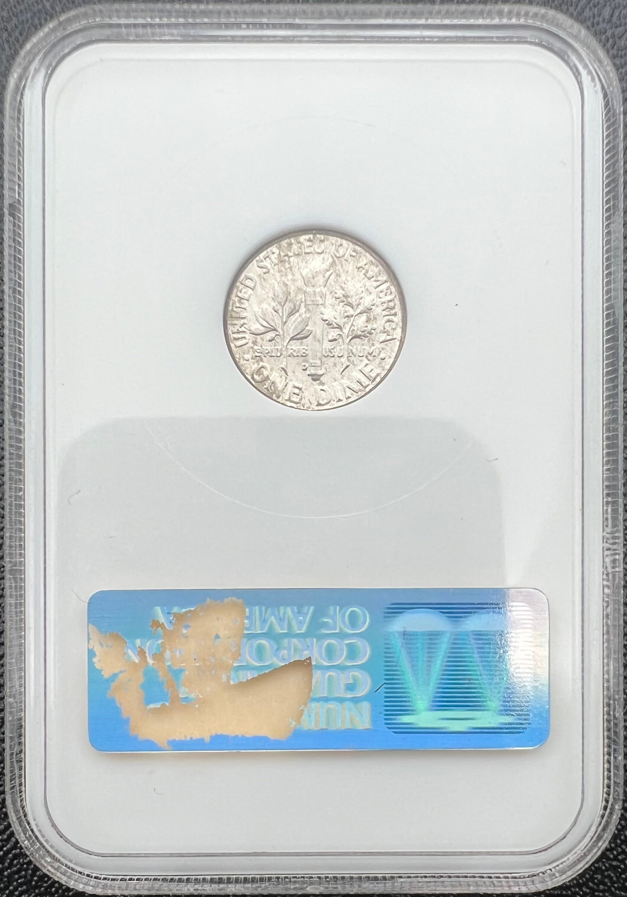 1964-D NGC Fatty Sample Slab Slight Toning