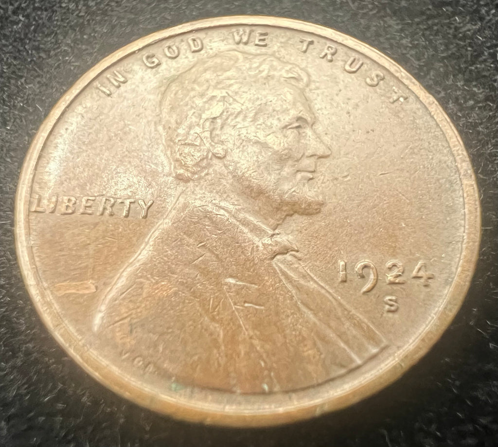 1924-S Lincoln Wheat Cent