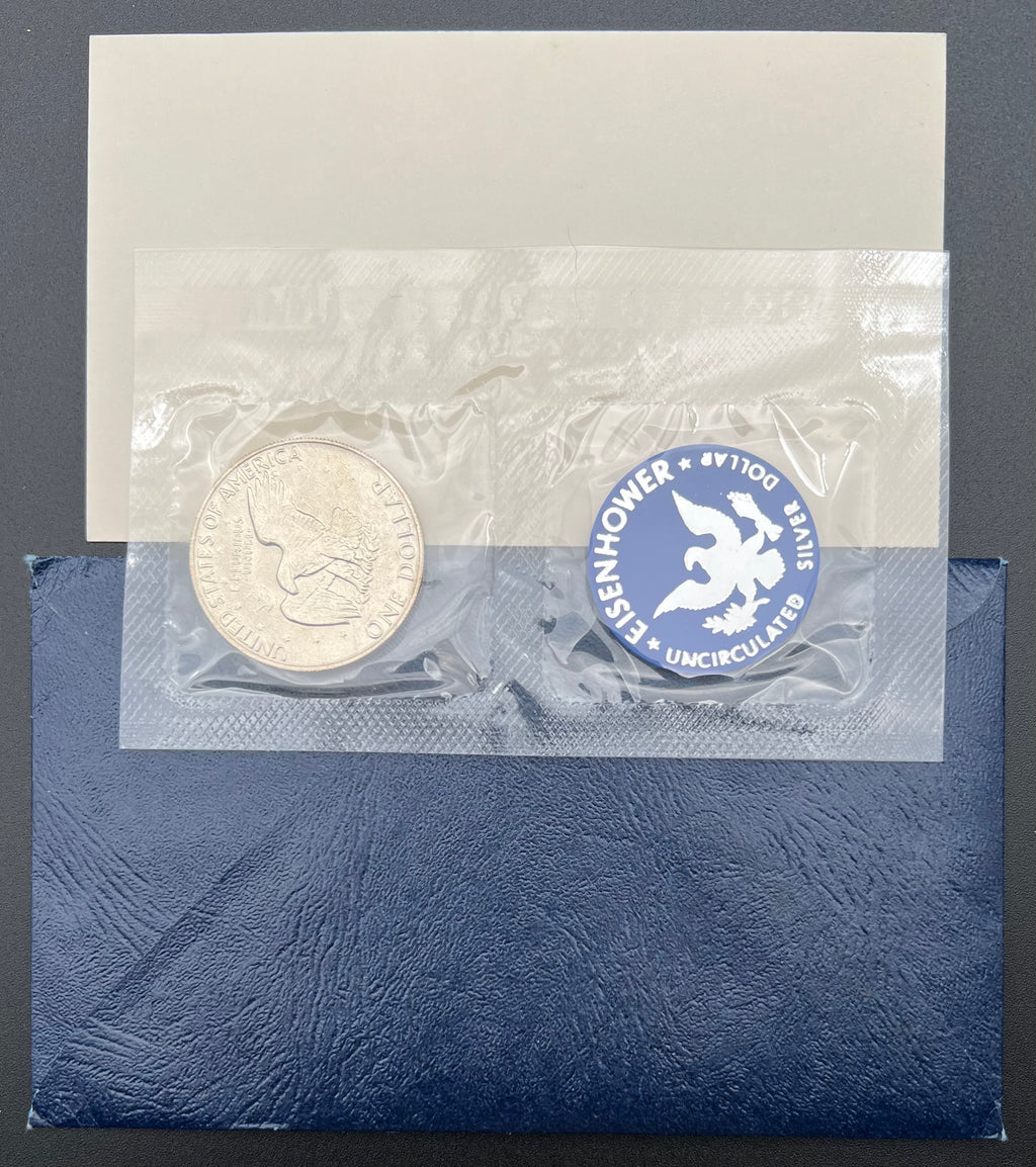 40% Silver 1973 Uncirculated Eisenhower Silver Dollar
