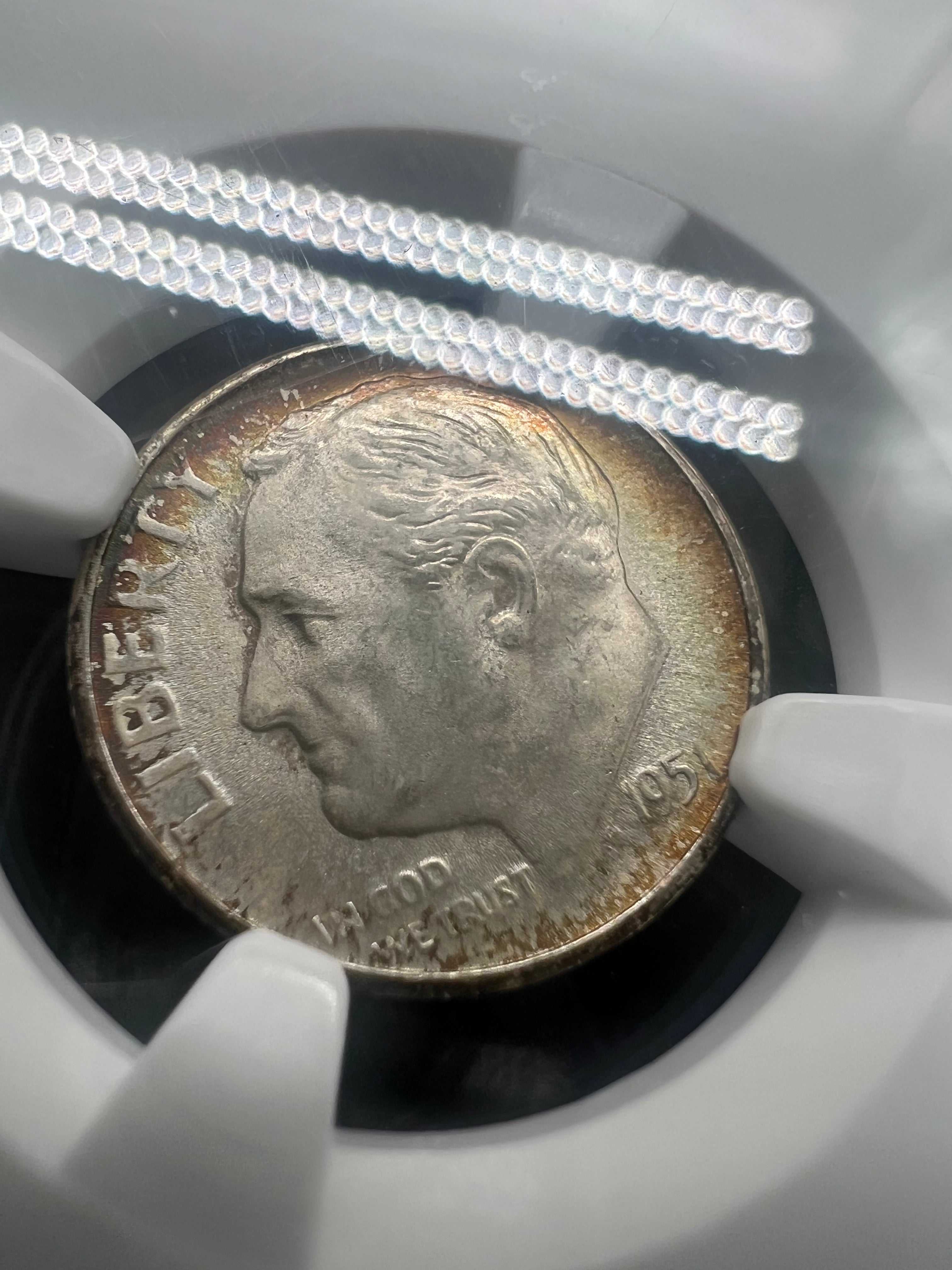 1951-S MS66 Colorful Roosevelt Dime NGC