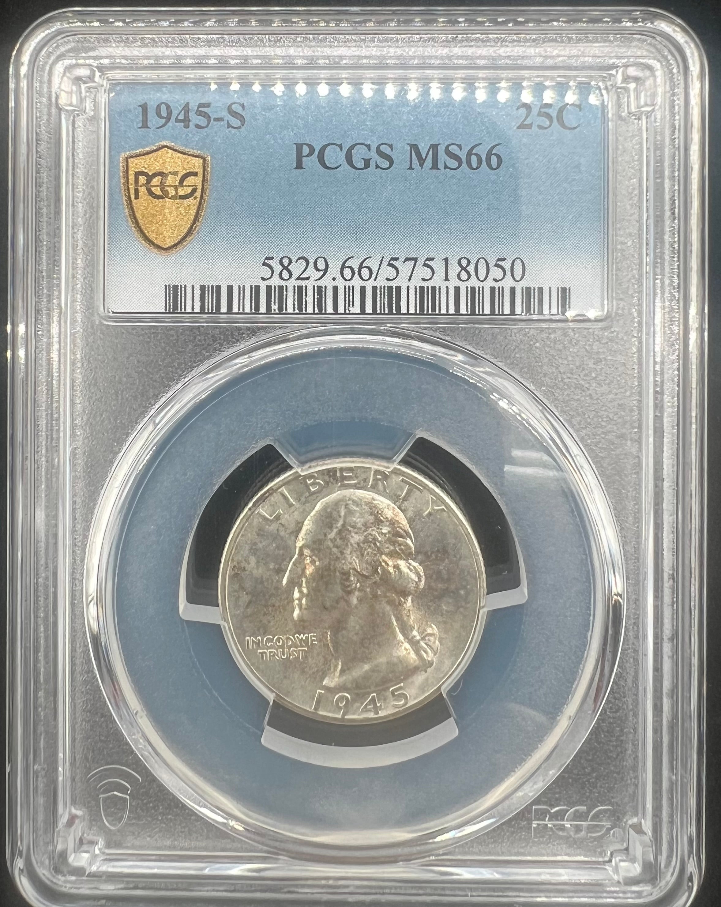 1945-S MS66 Washington Quarter PCGS