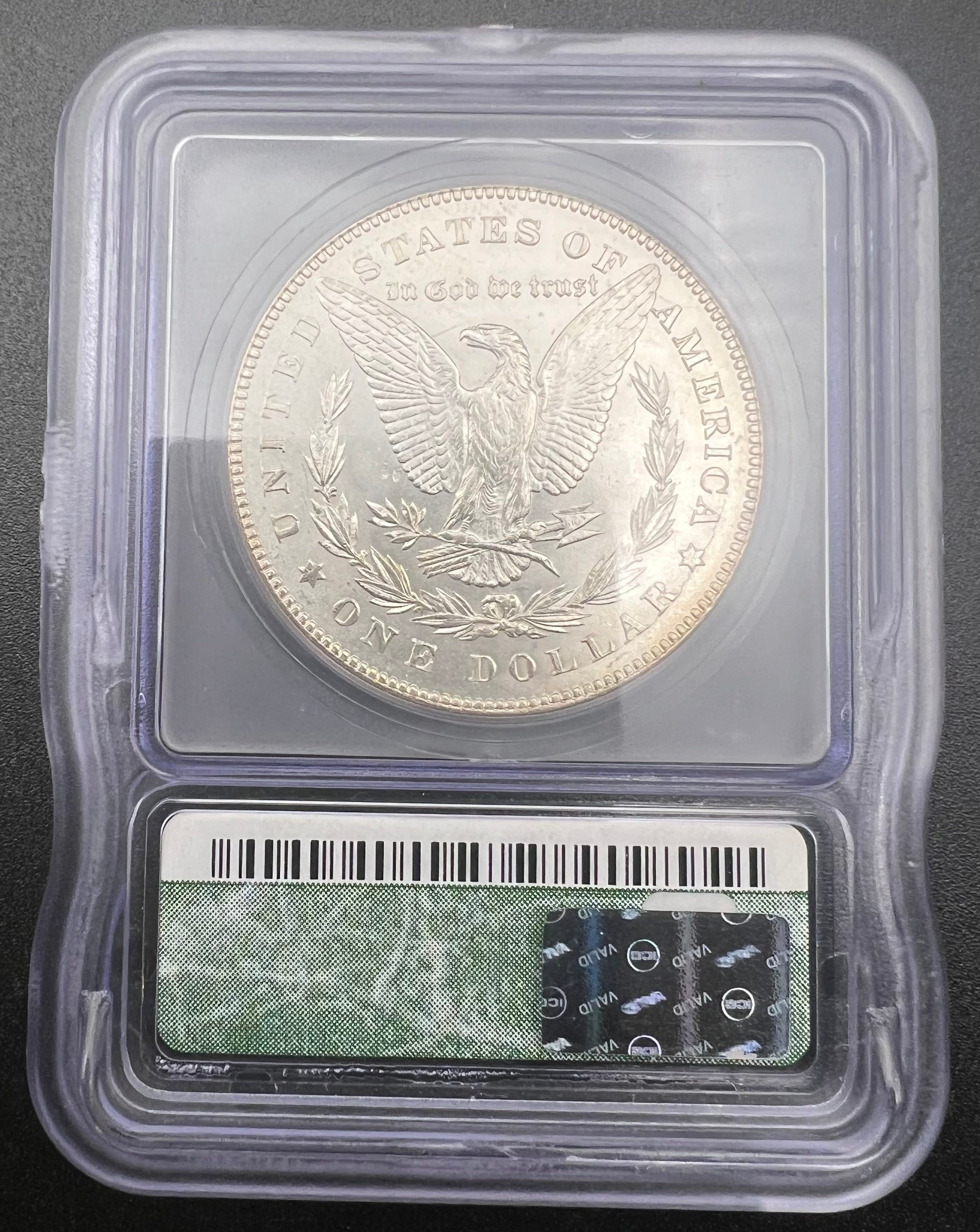 1878 7TF Rev of 78 MS63 Morgan Silver Dollar ICG