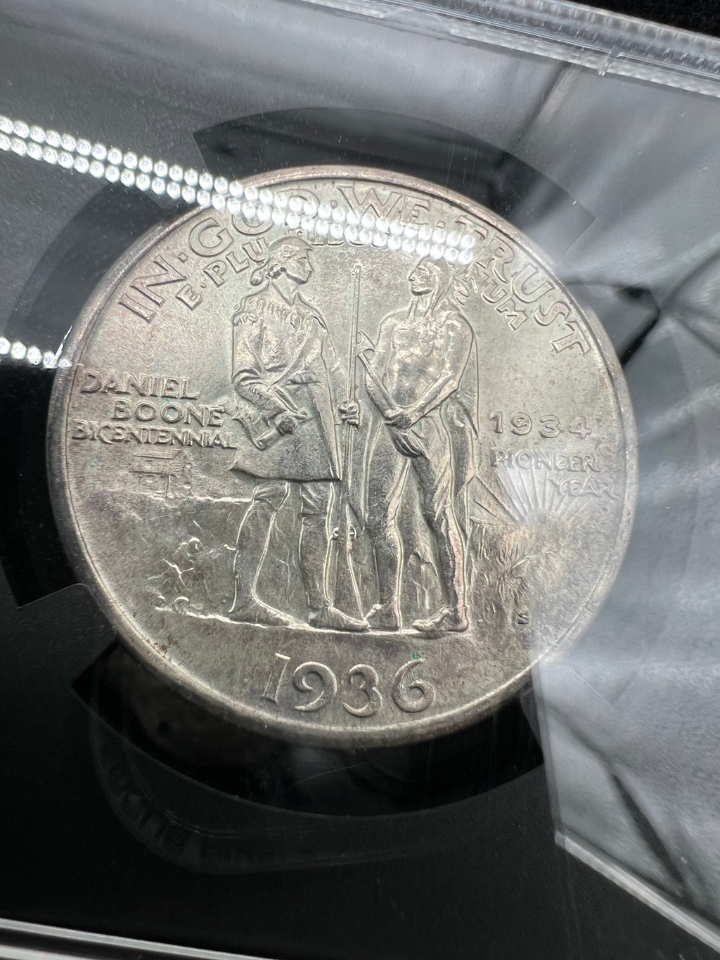 1936-S MS66 Boone Commemorative Half Dollar NGC Black Core