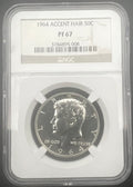 1964 Accent Hair PF67 Kennedy Half Dollar NGC