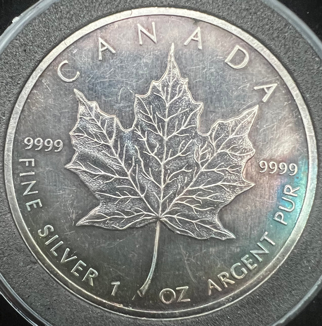 1988 Canada Maple Leaf Colorful 1oz Silver