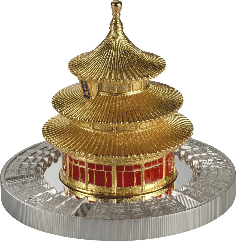2025 Samoa Temple Of Heaven 3oz Silver Statue