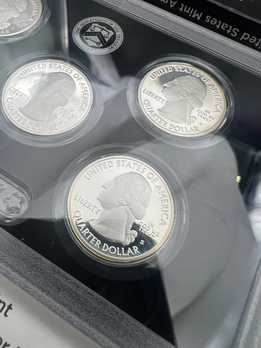 2017 90% Silver US Mint Proof America The Beautiful Silver Quarter Set