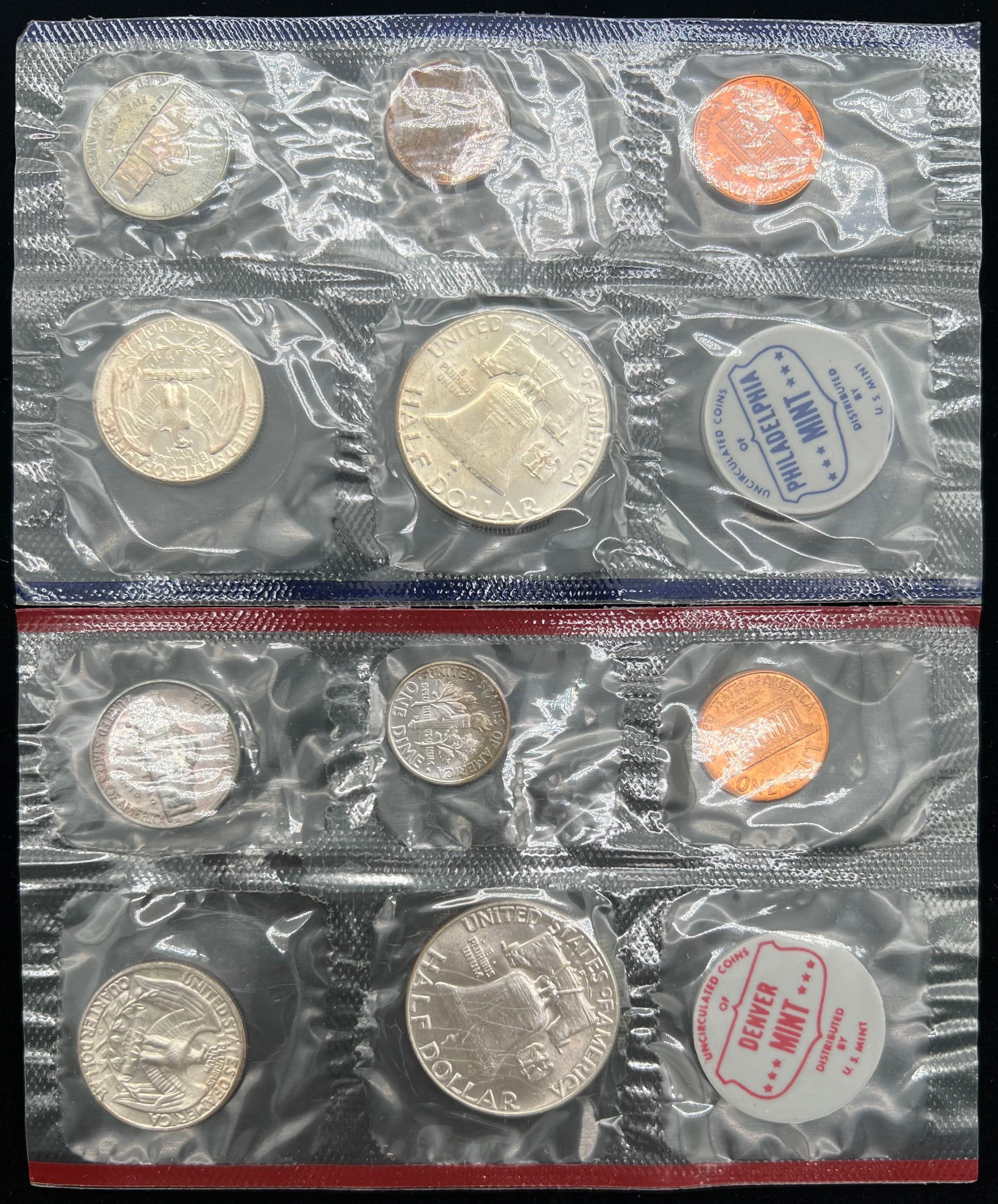 1962 Uncirculated Set P&D 90% Silver