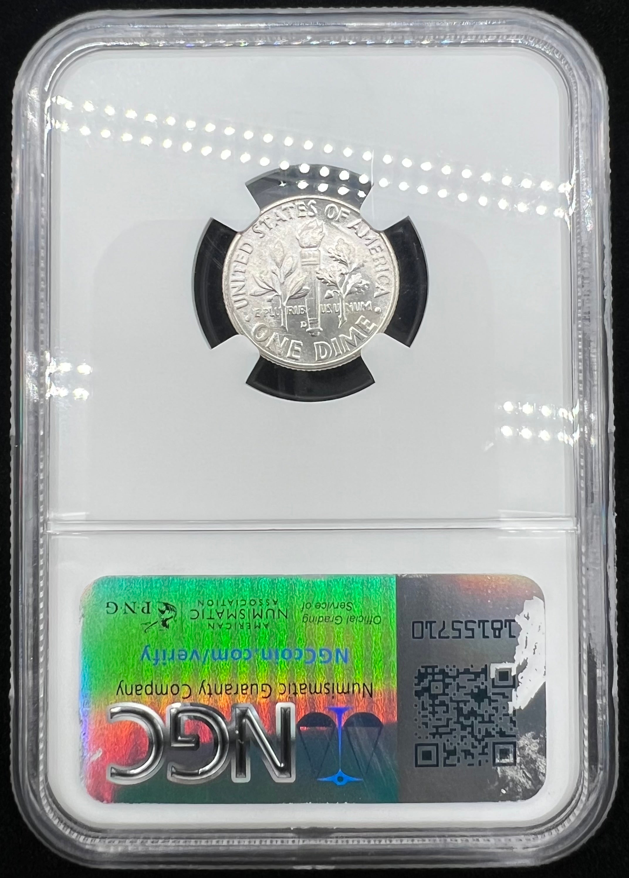 1955-D MS66 FT Roosevelt Dime NGC