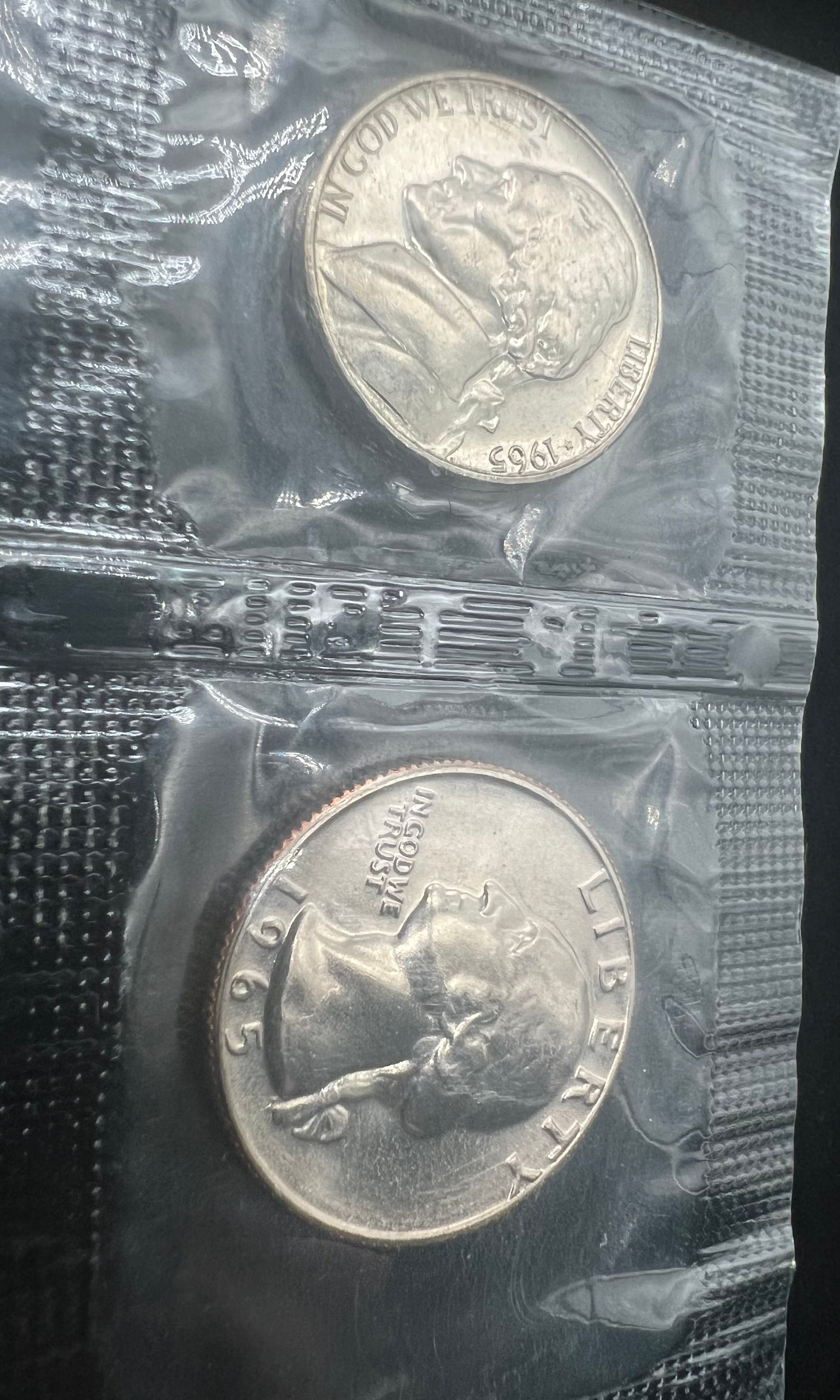 1965 Special Mint Set Cellophane