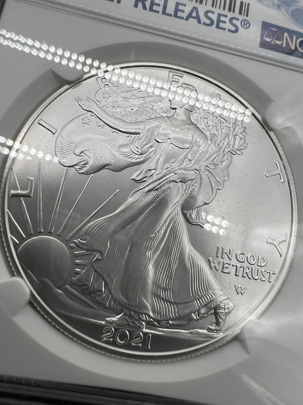 2021 T2 MS70 American Silver Eagle