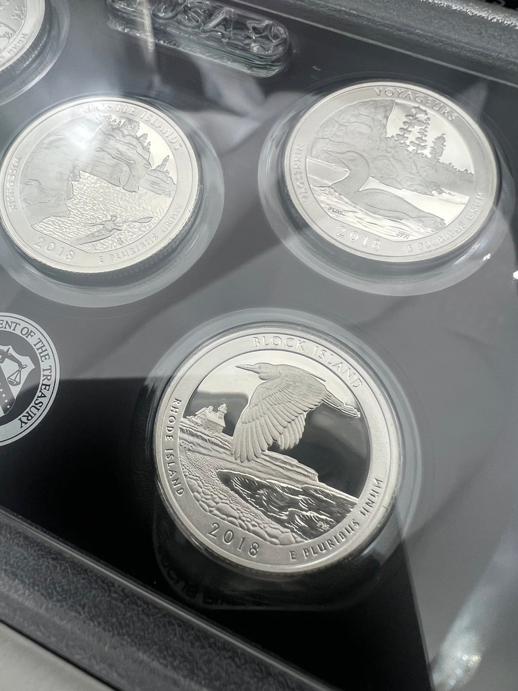 2018 90% Silver US Mint Proof America The Beautiful Silver Quarter Set (2 AVAILABLE)