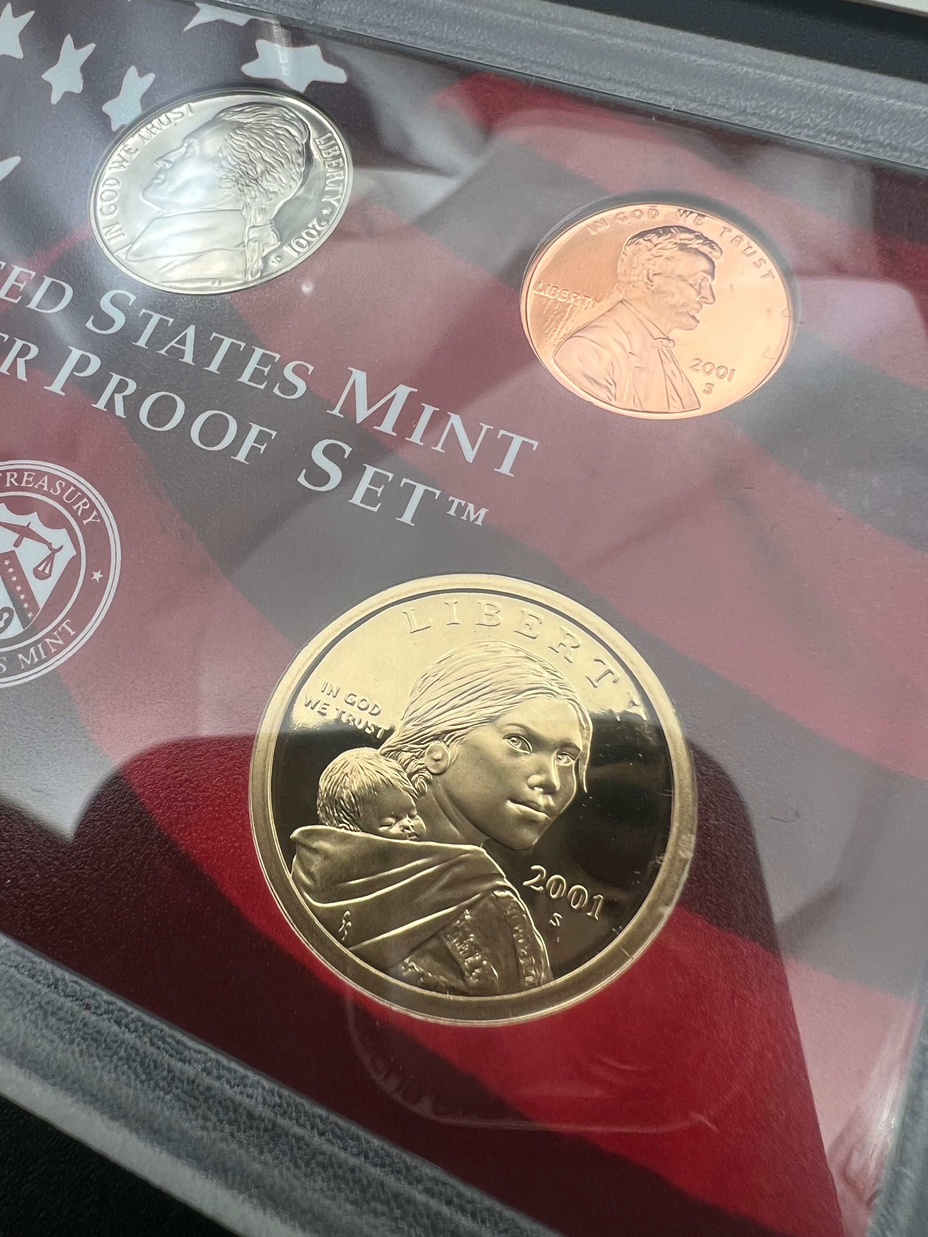 2001-S 90% Silver US Mint Silver Proof Set