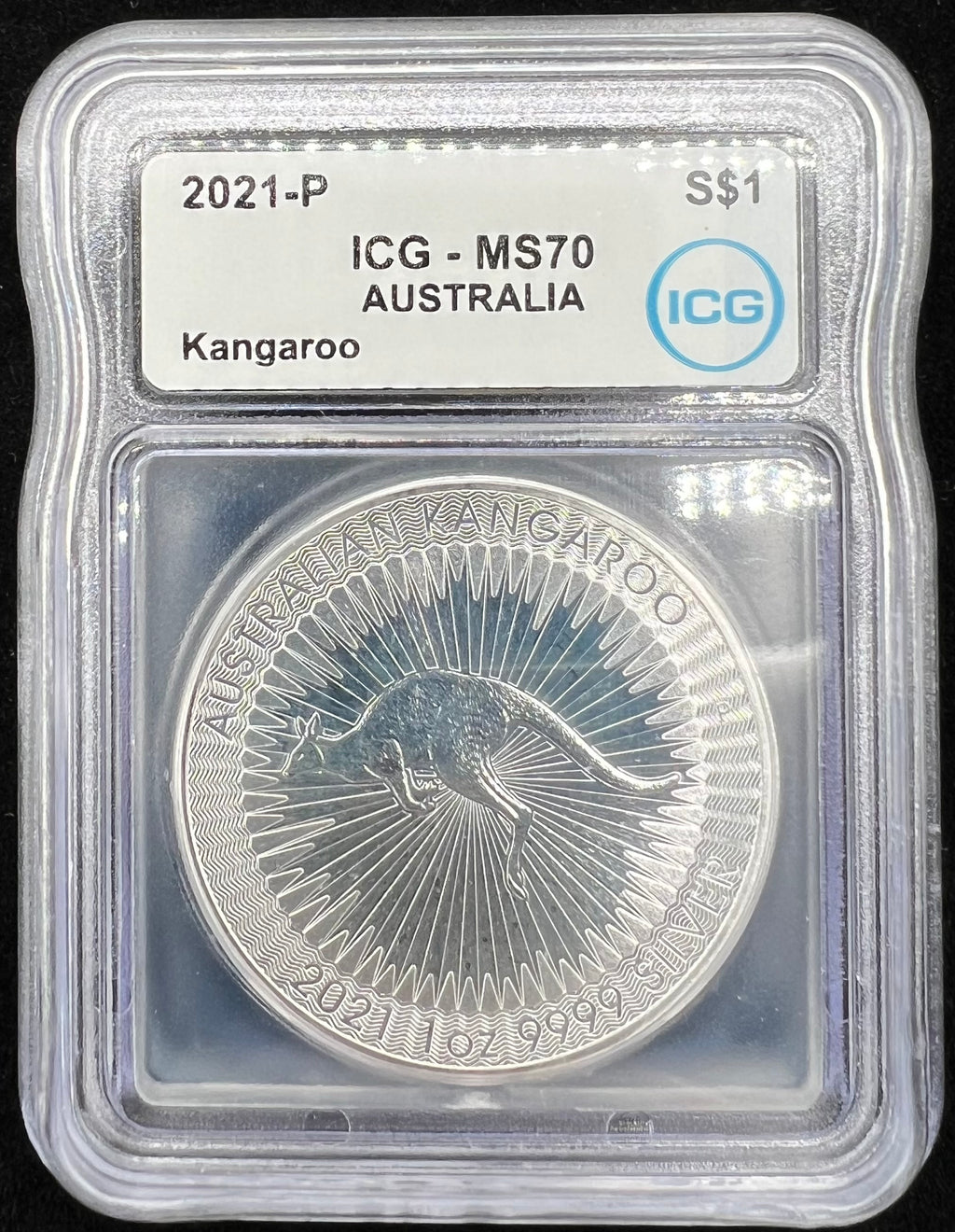 2021-P MS70 Australia Kangaroo