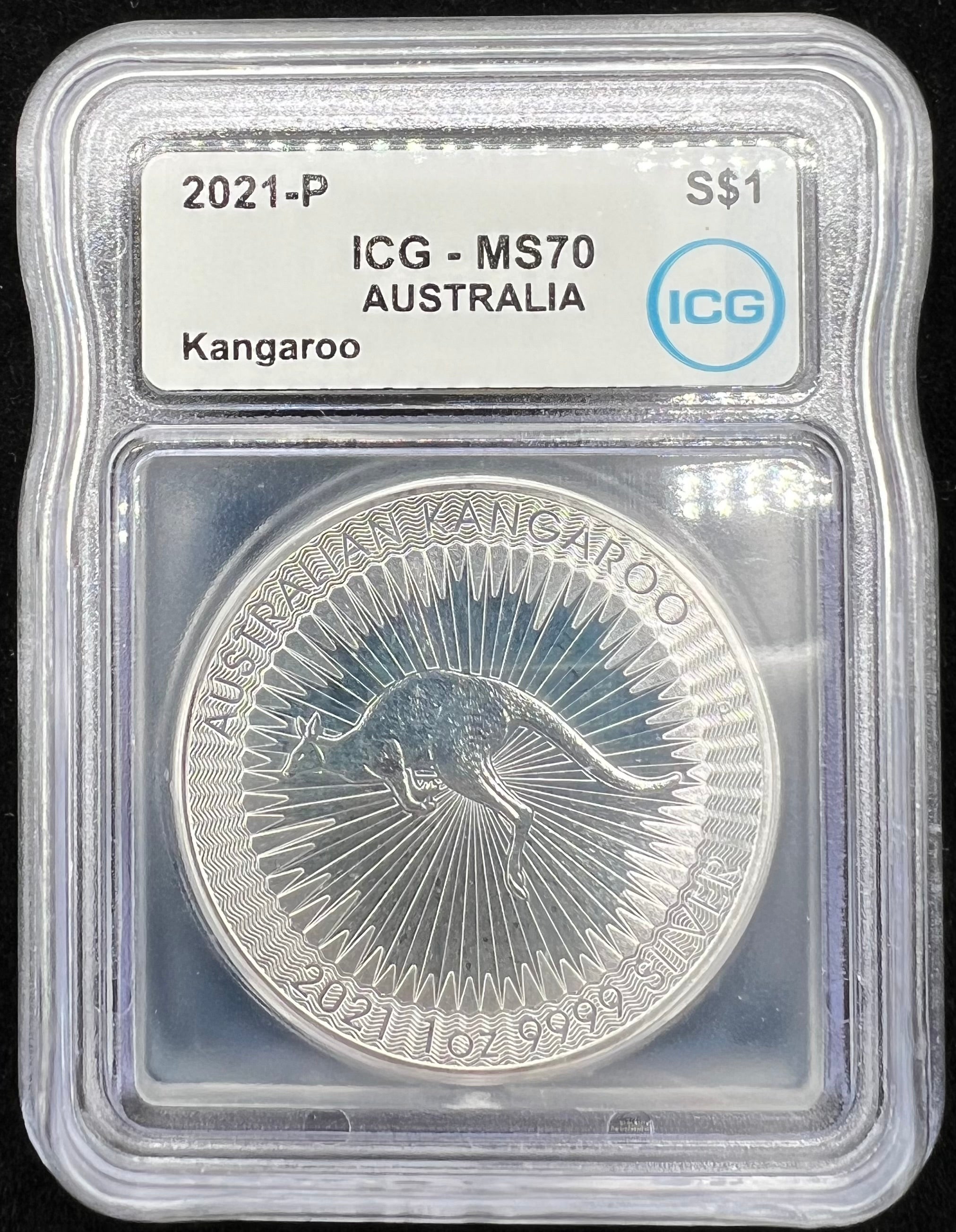2021-P MS70 Australia Kangaroo