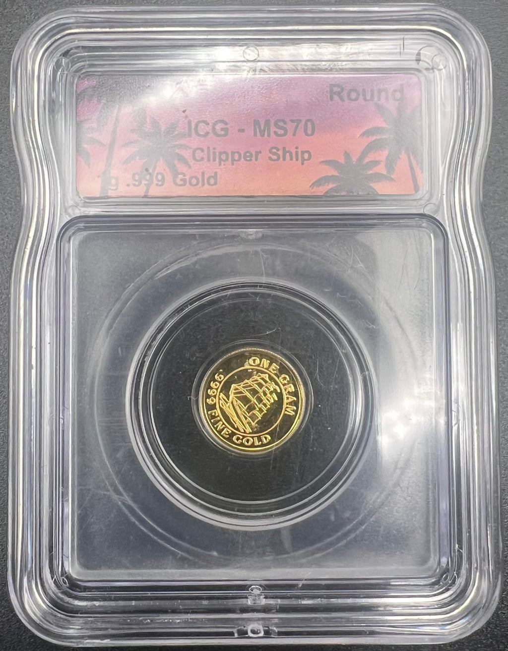 1g .999 Gold Clipper Ship ICG