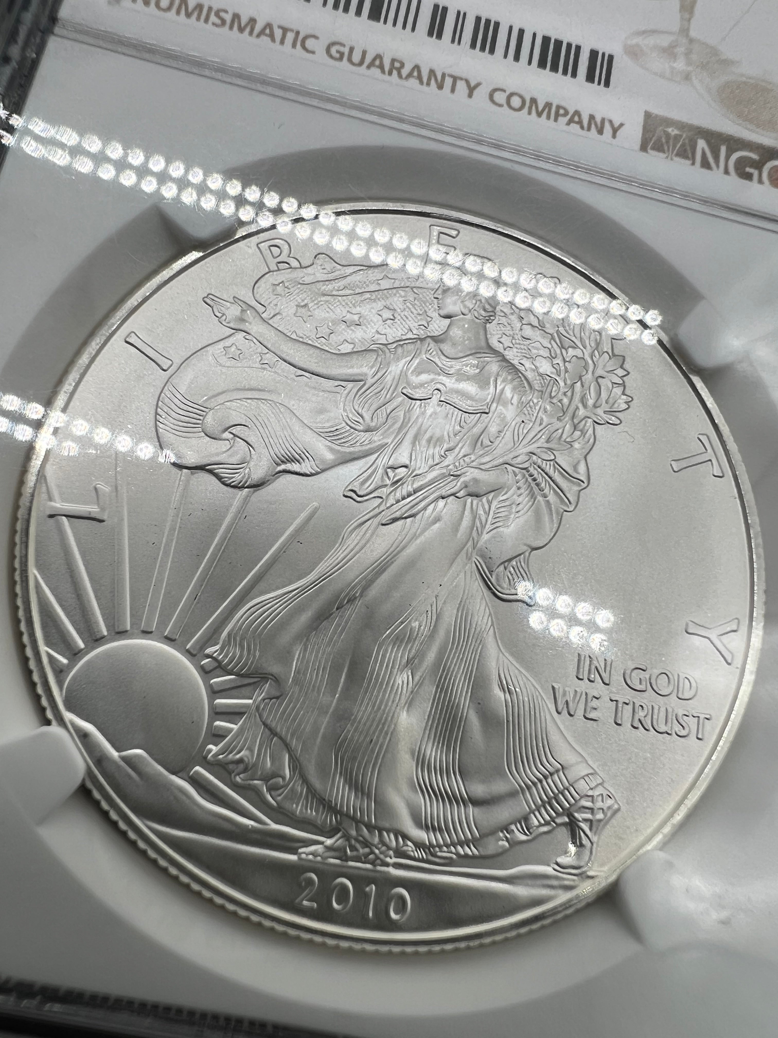 2010 MS70 American Silver Eagle NGC