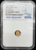 2025 Cook Island Aztec Empire Cuauhtemoc PF70 NGC .5g Gold