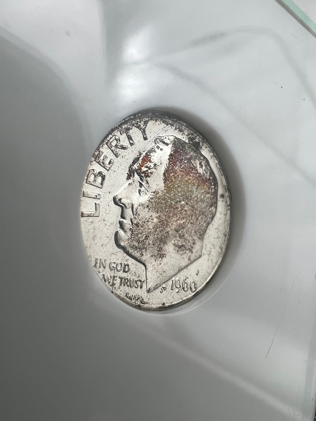 1960-D NGC Fatty Sample Slab Slight Toning