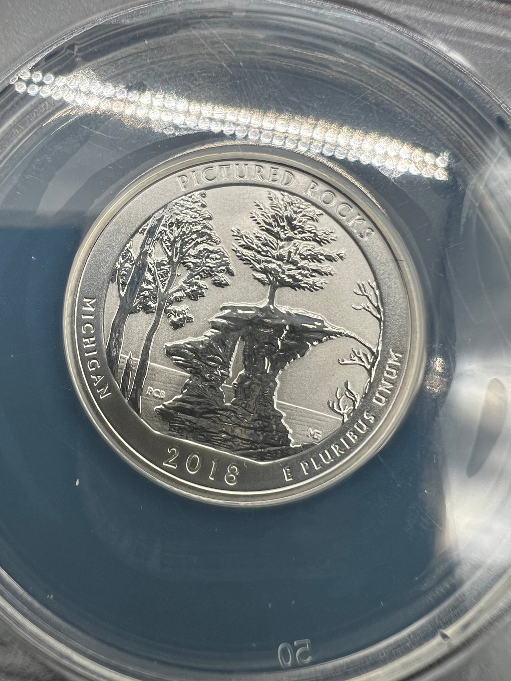 2018-S Silver RP70 DCAM Michigan Denver Release First Strike Reverse Proof ANACS