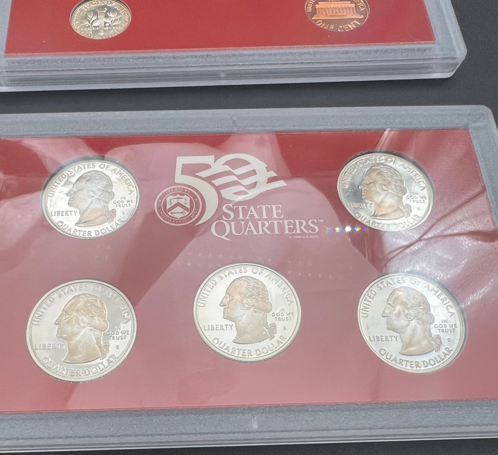 90% Silver 1999 US Mint Silver Proof Set 9 Coin Set