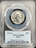 1976-S MS68 Bicentennial Silver Washington Quarter PCGS