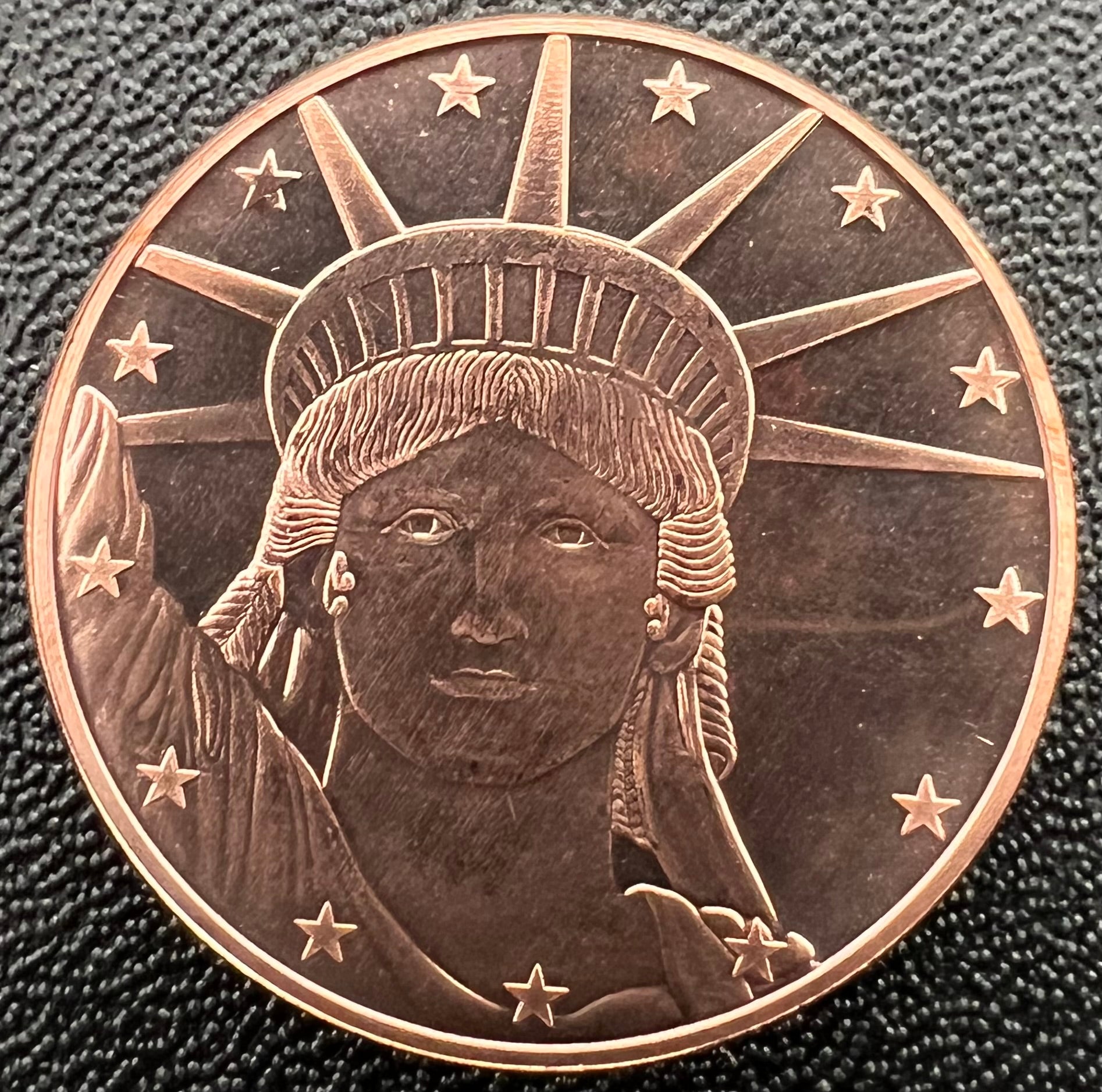 1oz Copper Statue Of Liberty
