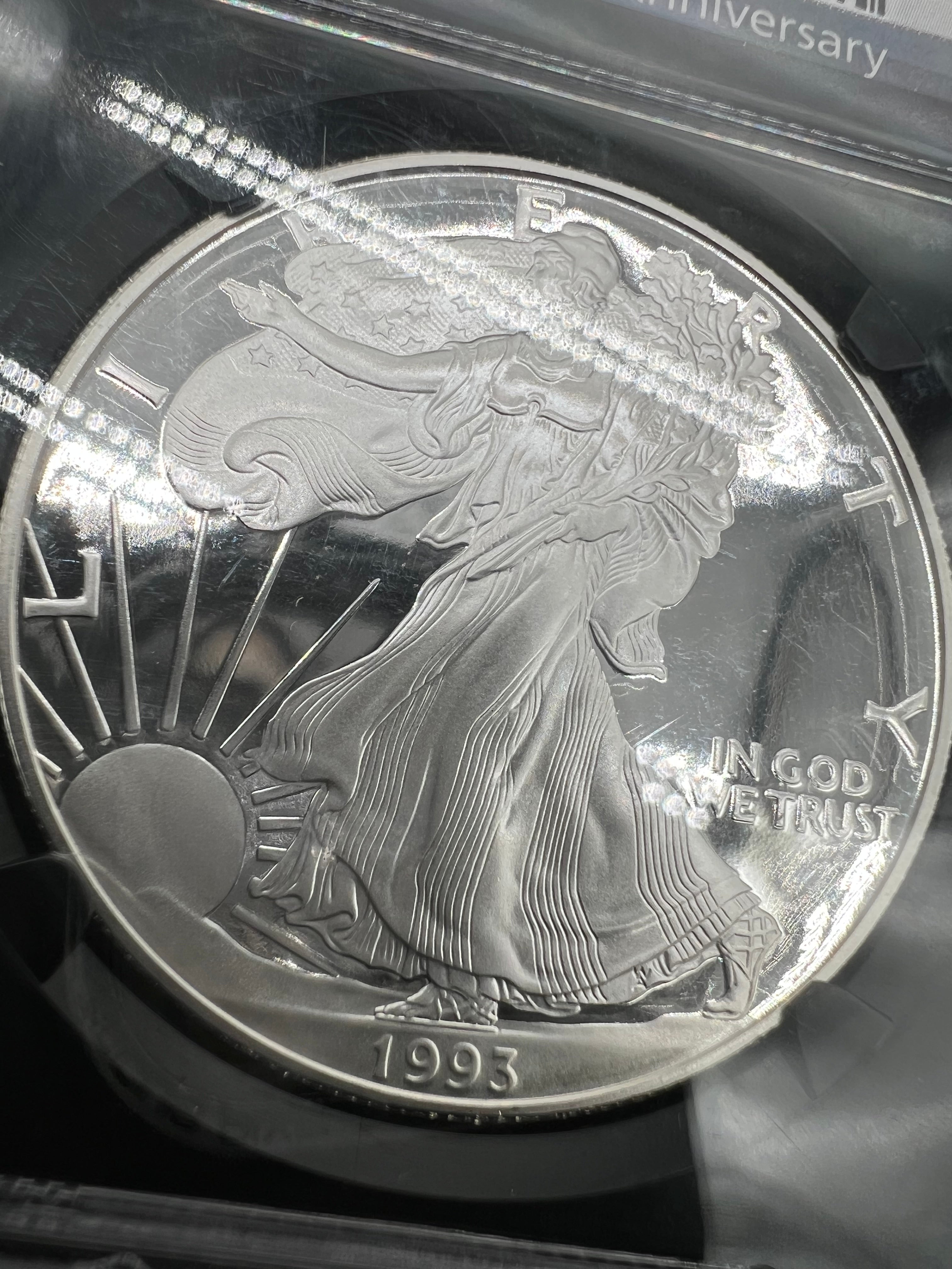 1993-P PR69 American Silver Eagle NGC