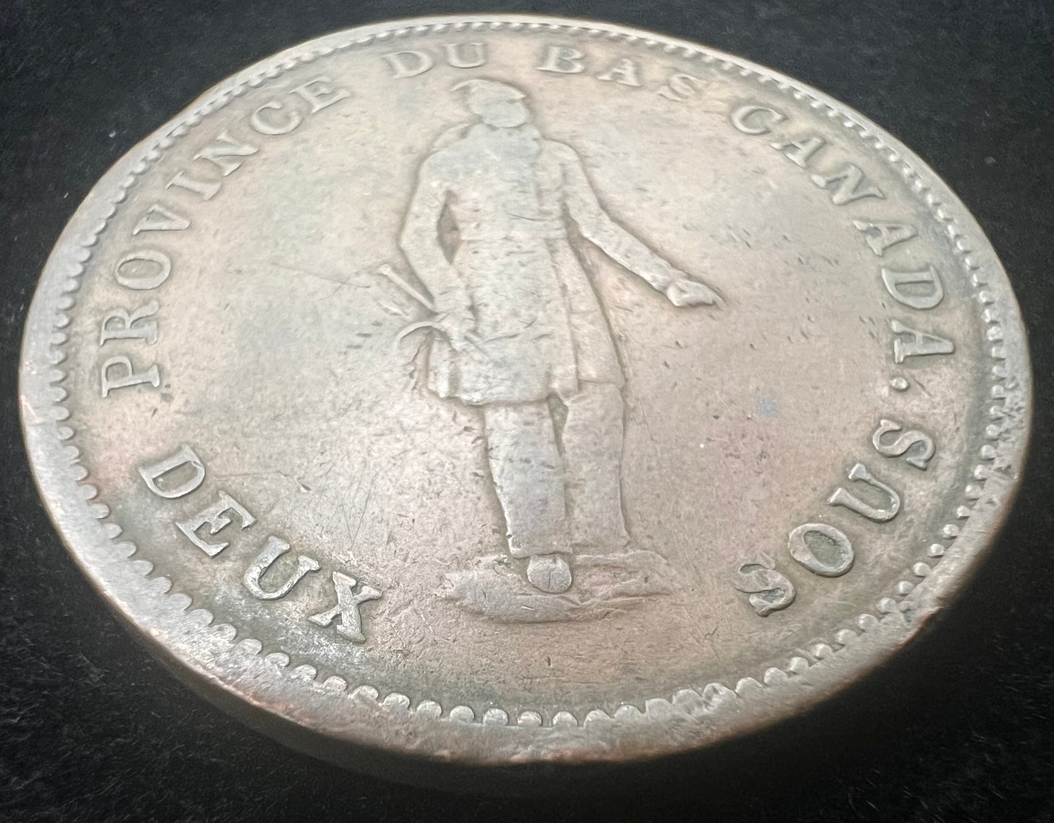 1837 1 Penny Lower Canada Bank Token