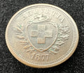 1877 1 Rappen Switzerland
