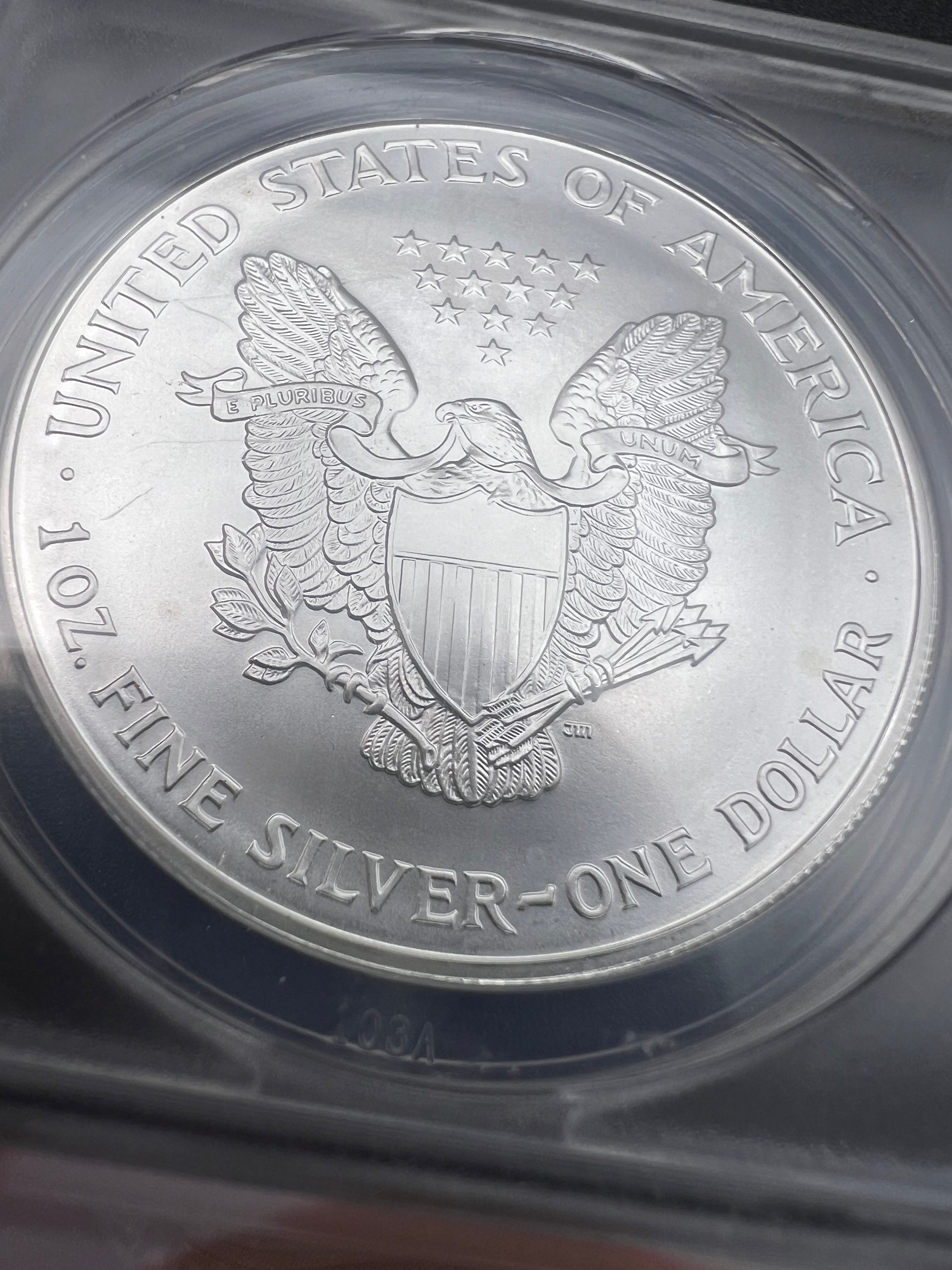 1999 MS70 Silver Eagle ANACS