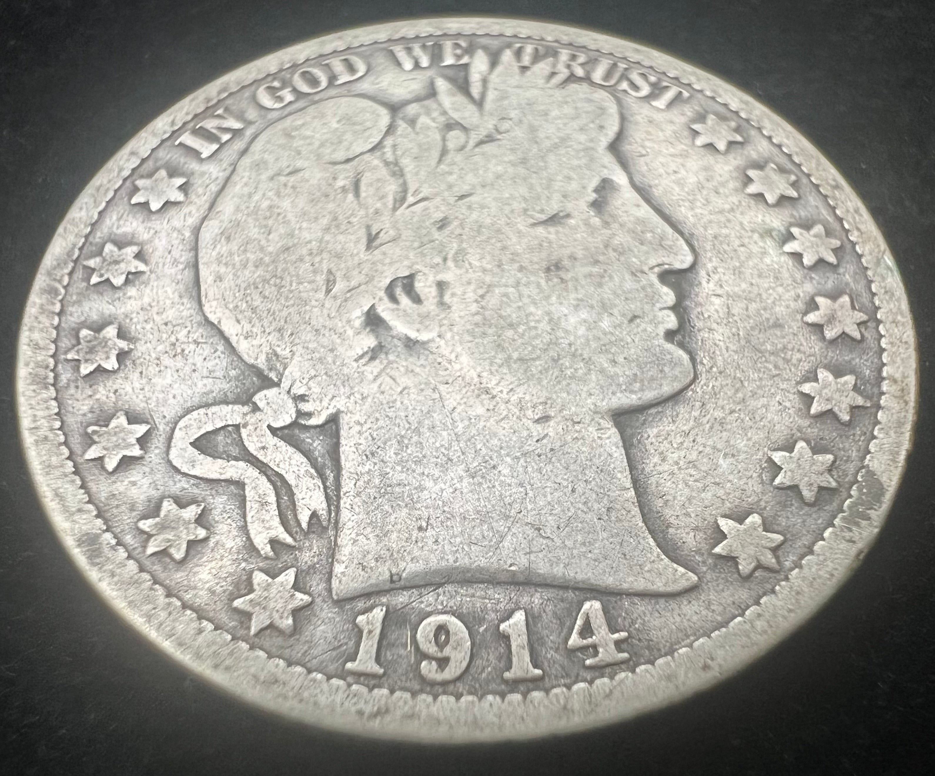 1914-S Barber Half Dollar