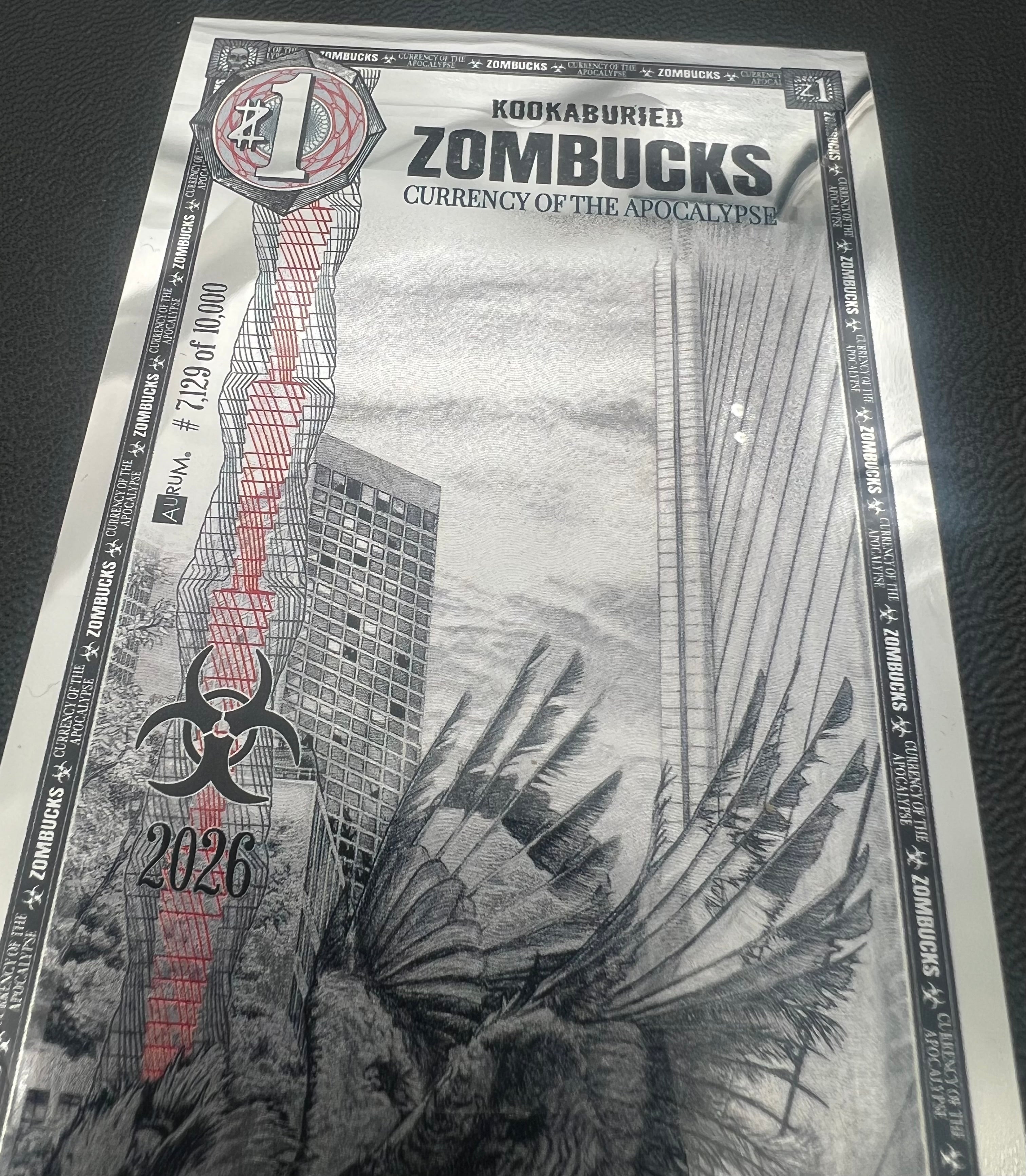 Kookaburied Zombucks Silverback Note 2026