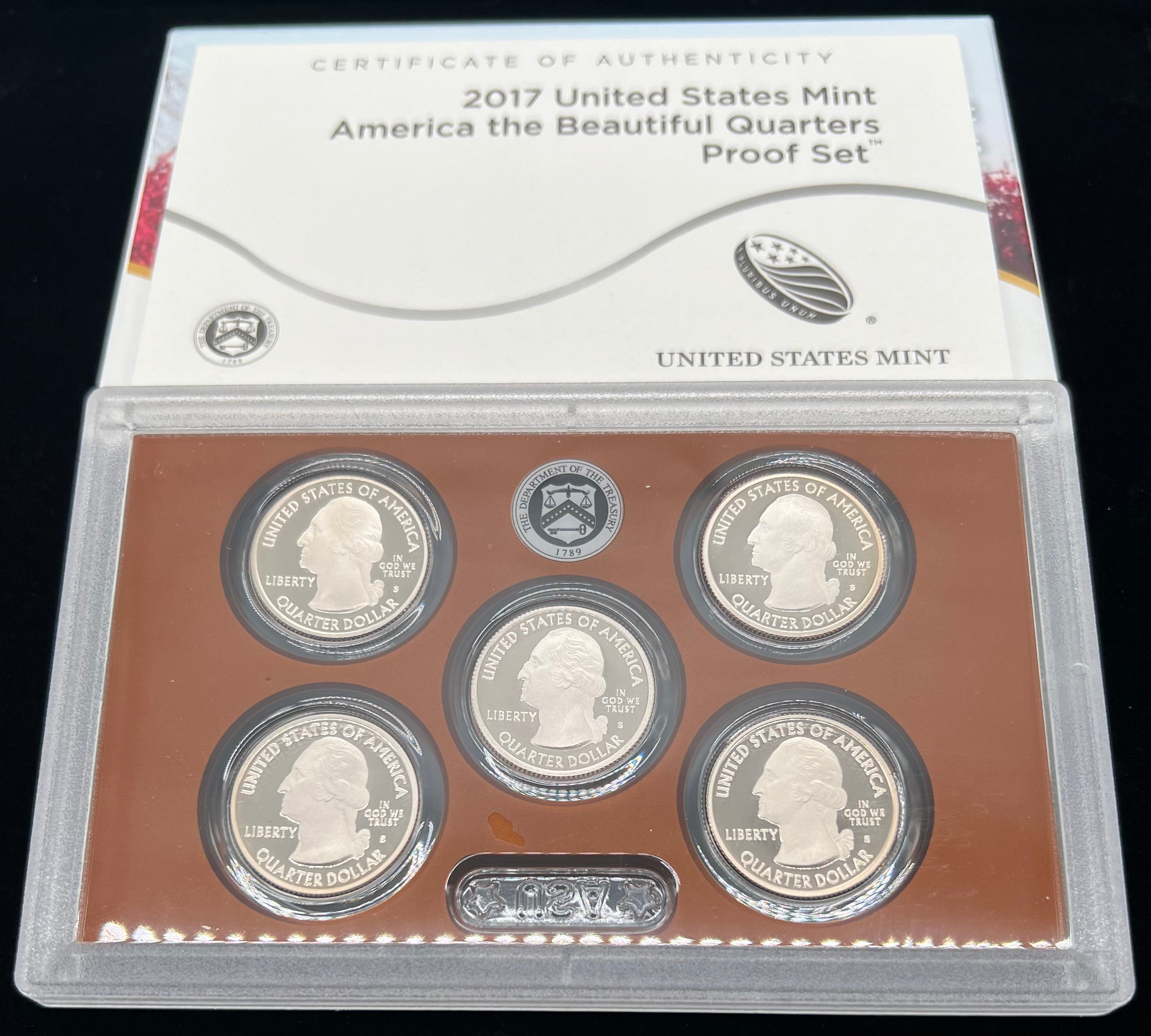 2017 US Mint America The Beautiful Quarters Proof Set