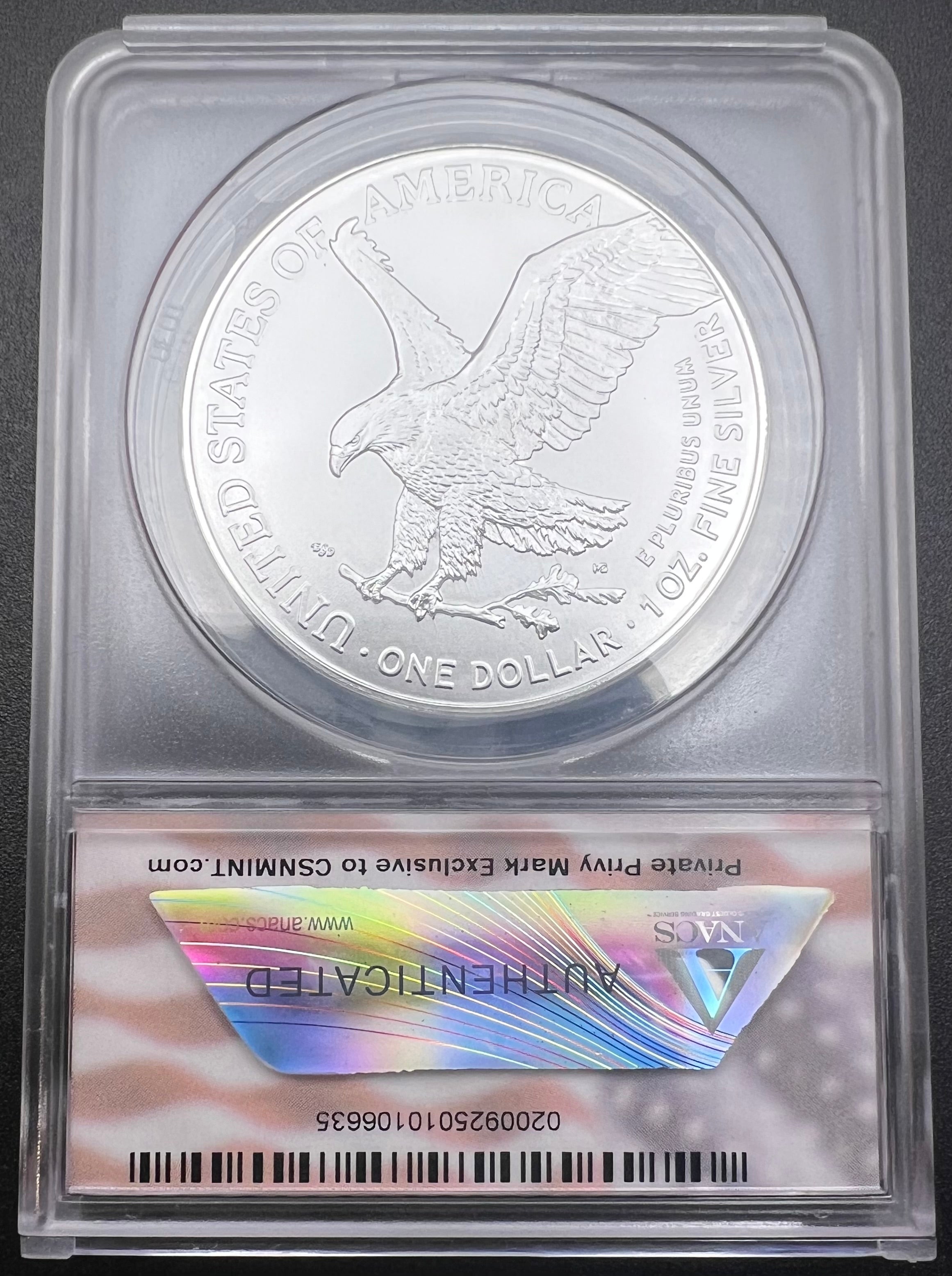2025 40th Anniversary Privy MS70 American Silver Eagle ANACS