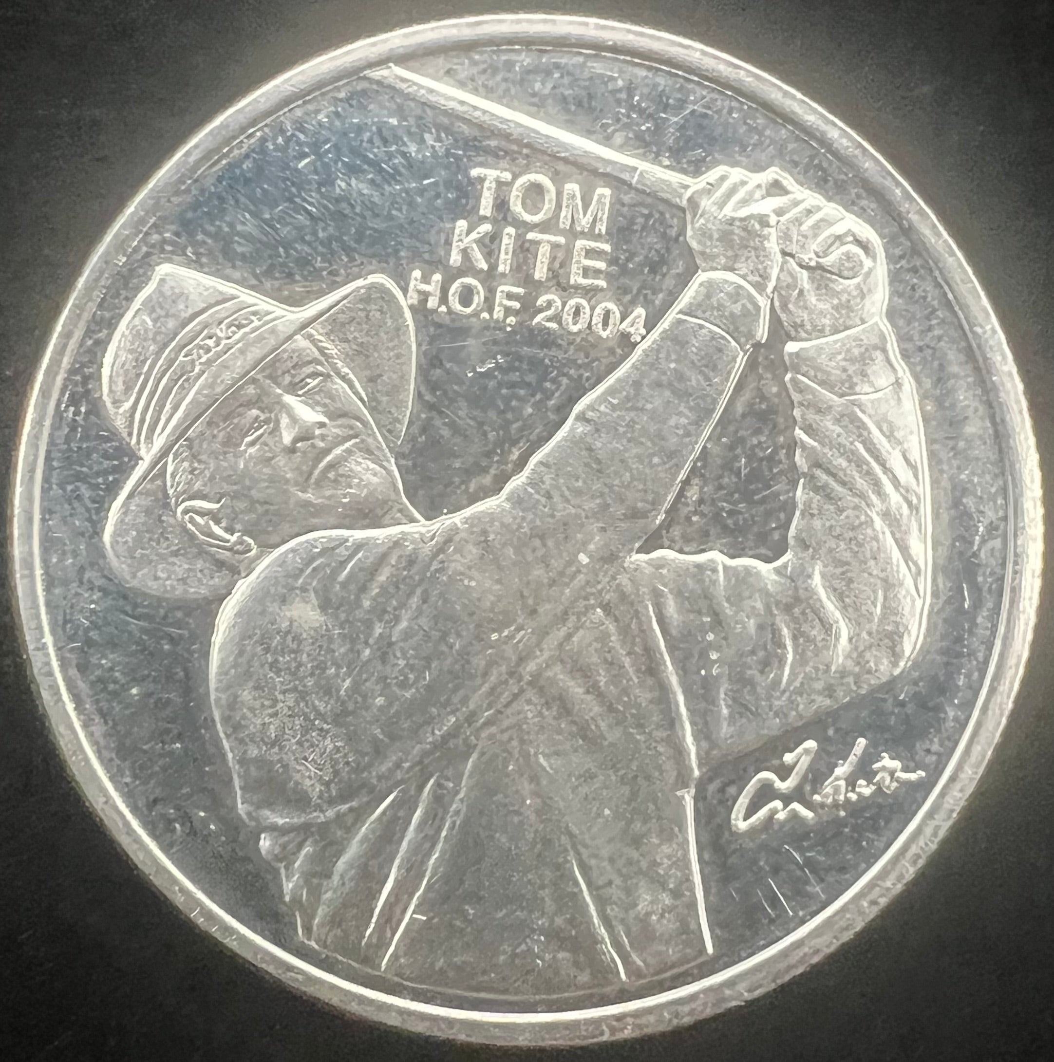 Tom Kite PGA Tour HOF 2004 1oz Proof Silver