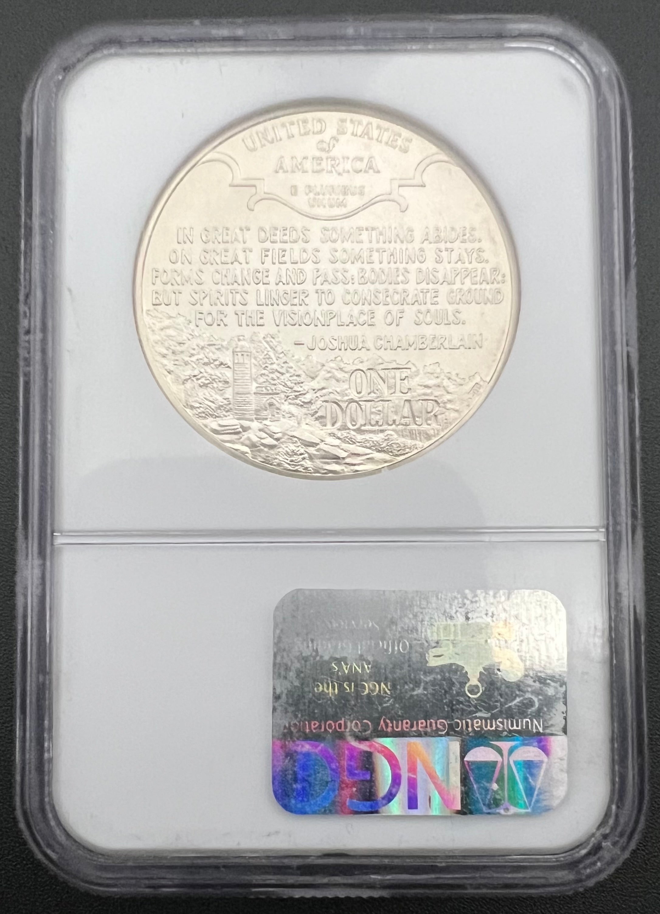 1995-P MS69 Civil War 90% Silver Dollar NGC